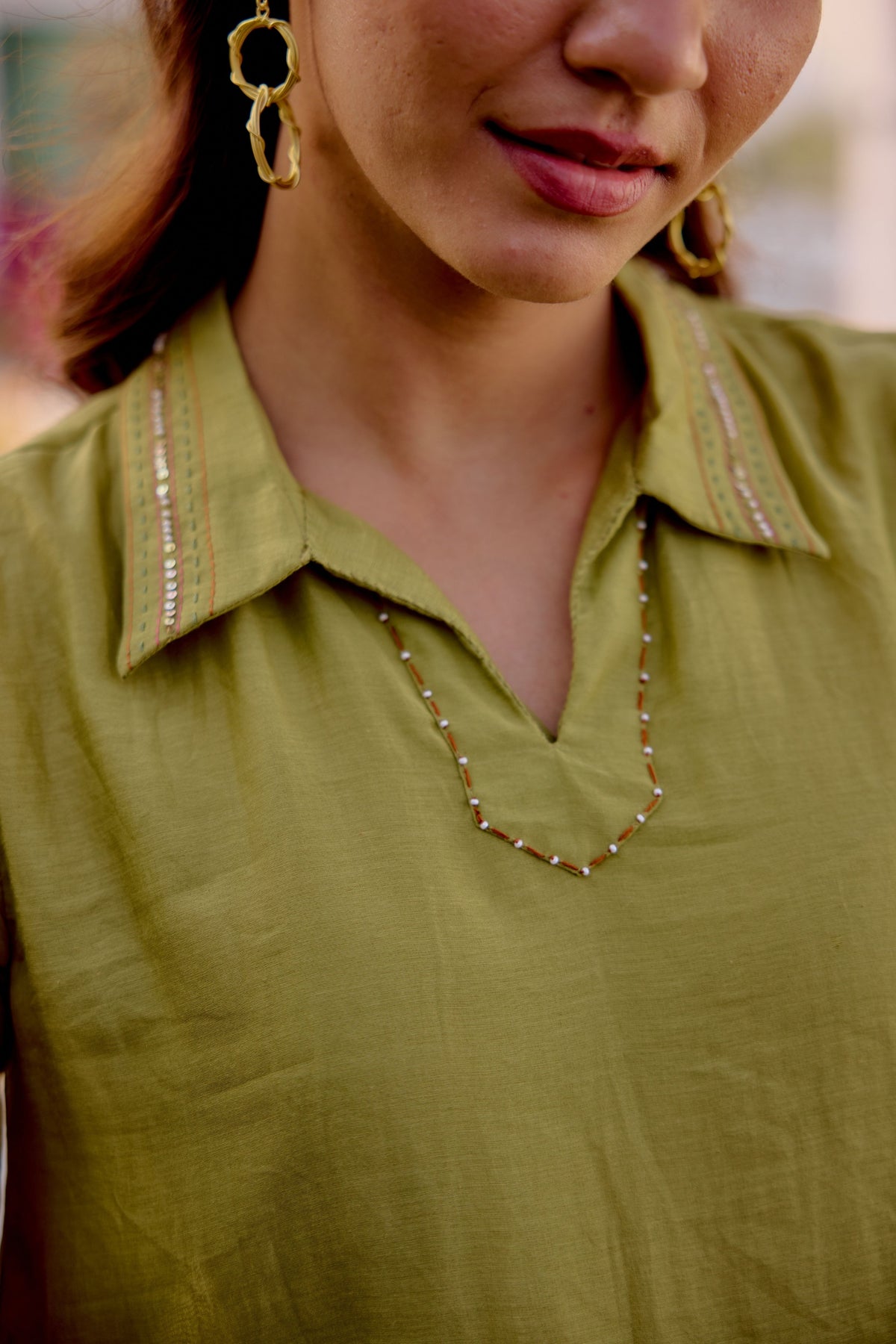 Green Petal Path Cord Set