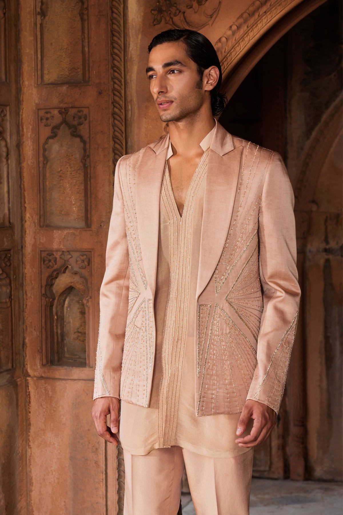 Raina Silk Jacket Set