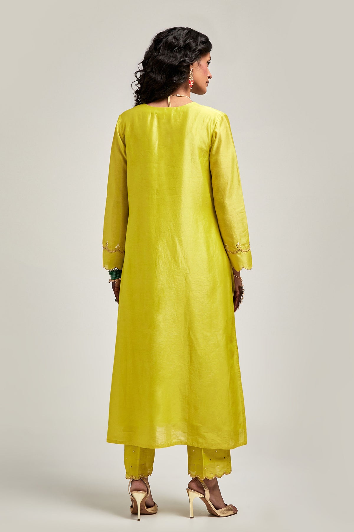 Lime Kurta Set