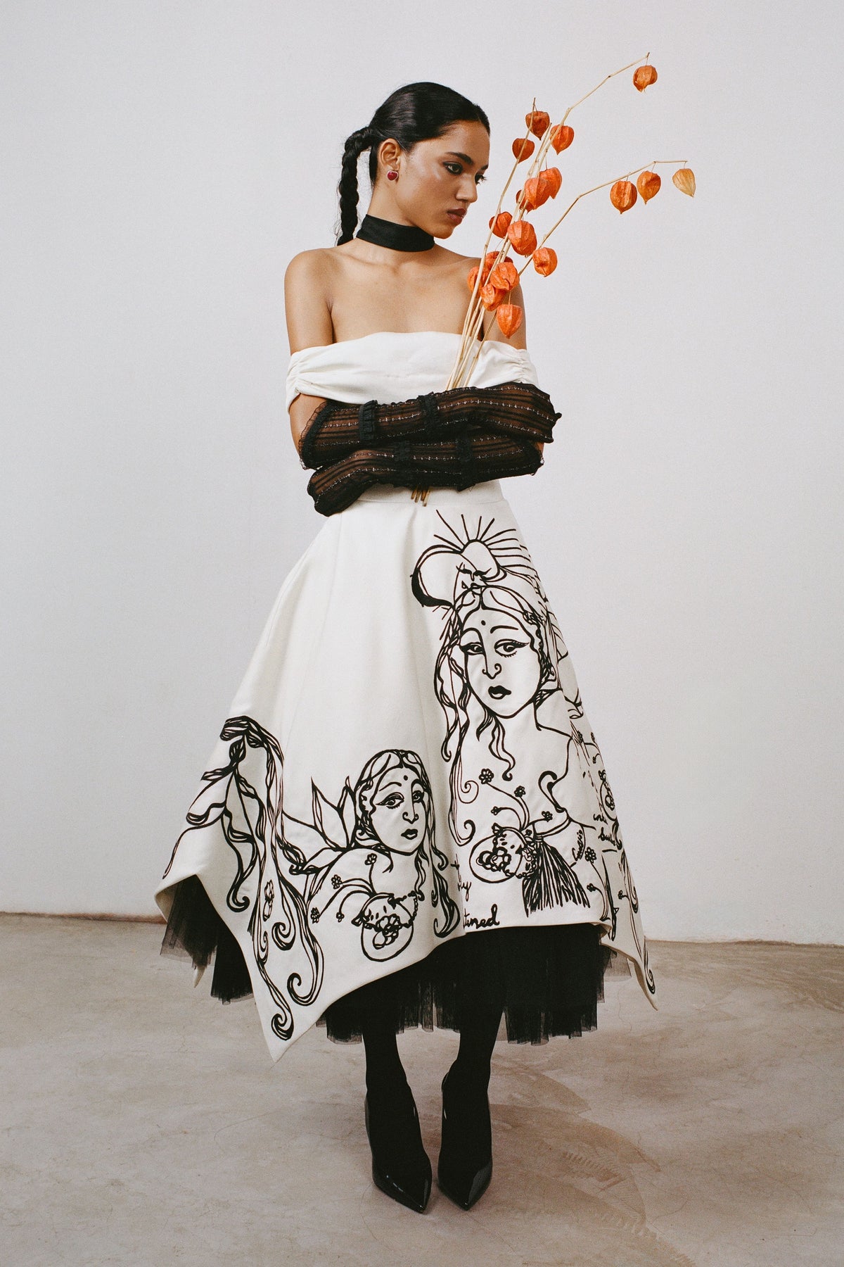 Gothic Daydreams Embroidered Gown