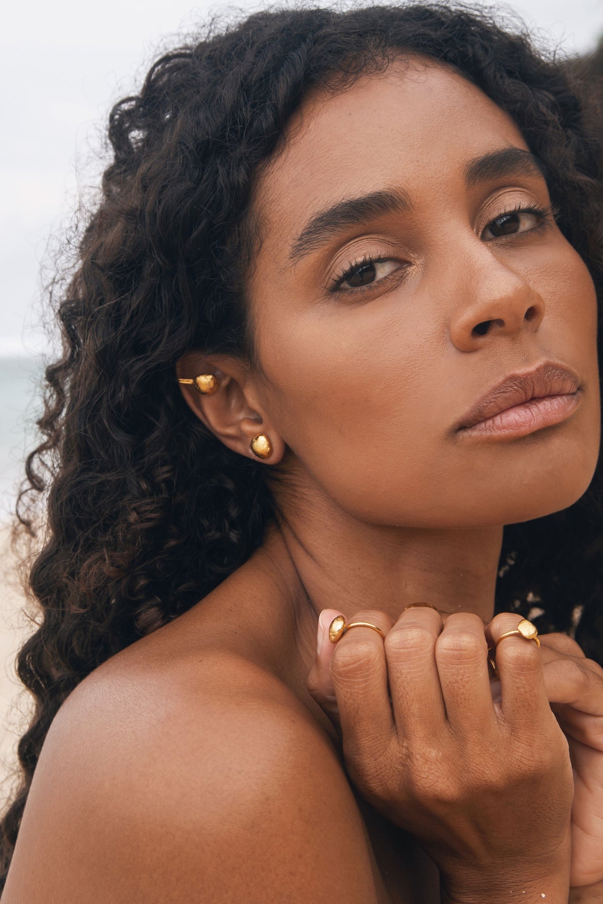 Sophie Medium Golden Studs