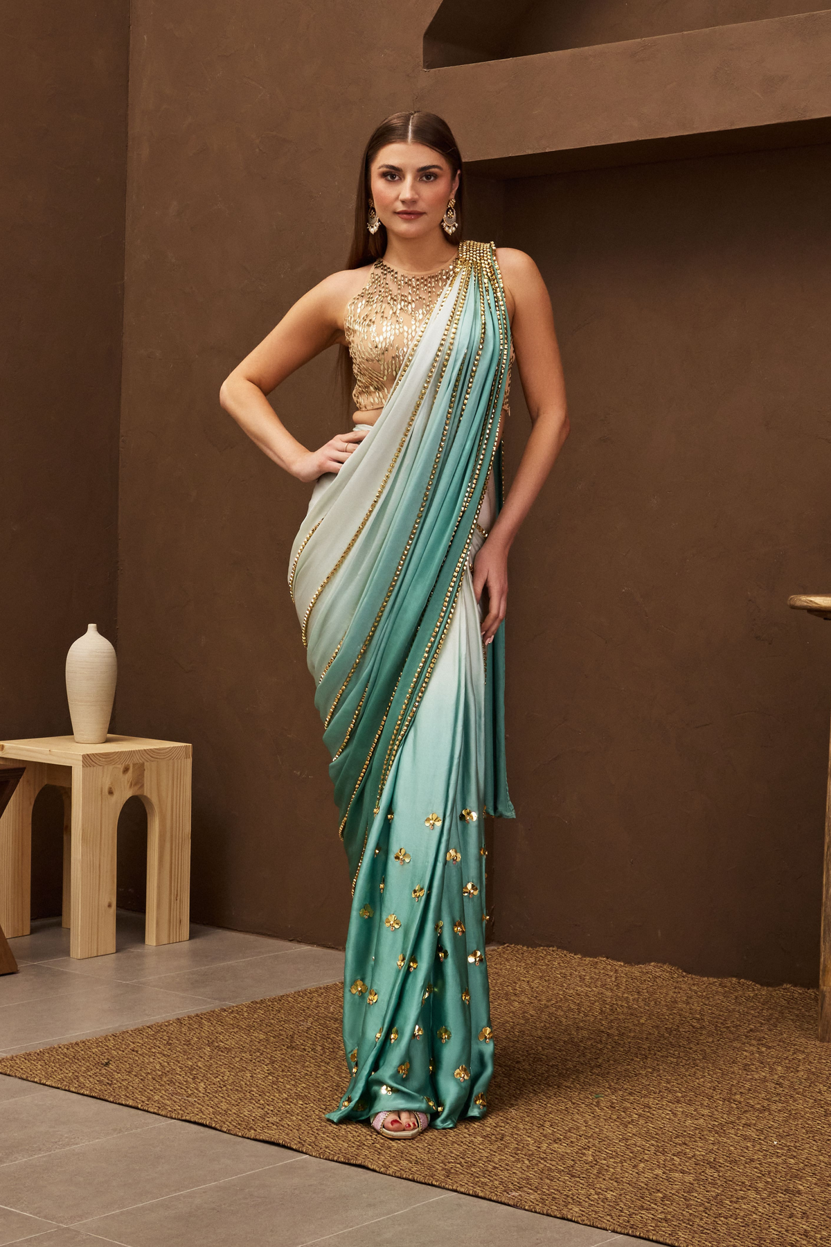Aquadream Pre-stitched Saree