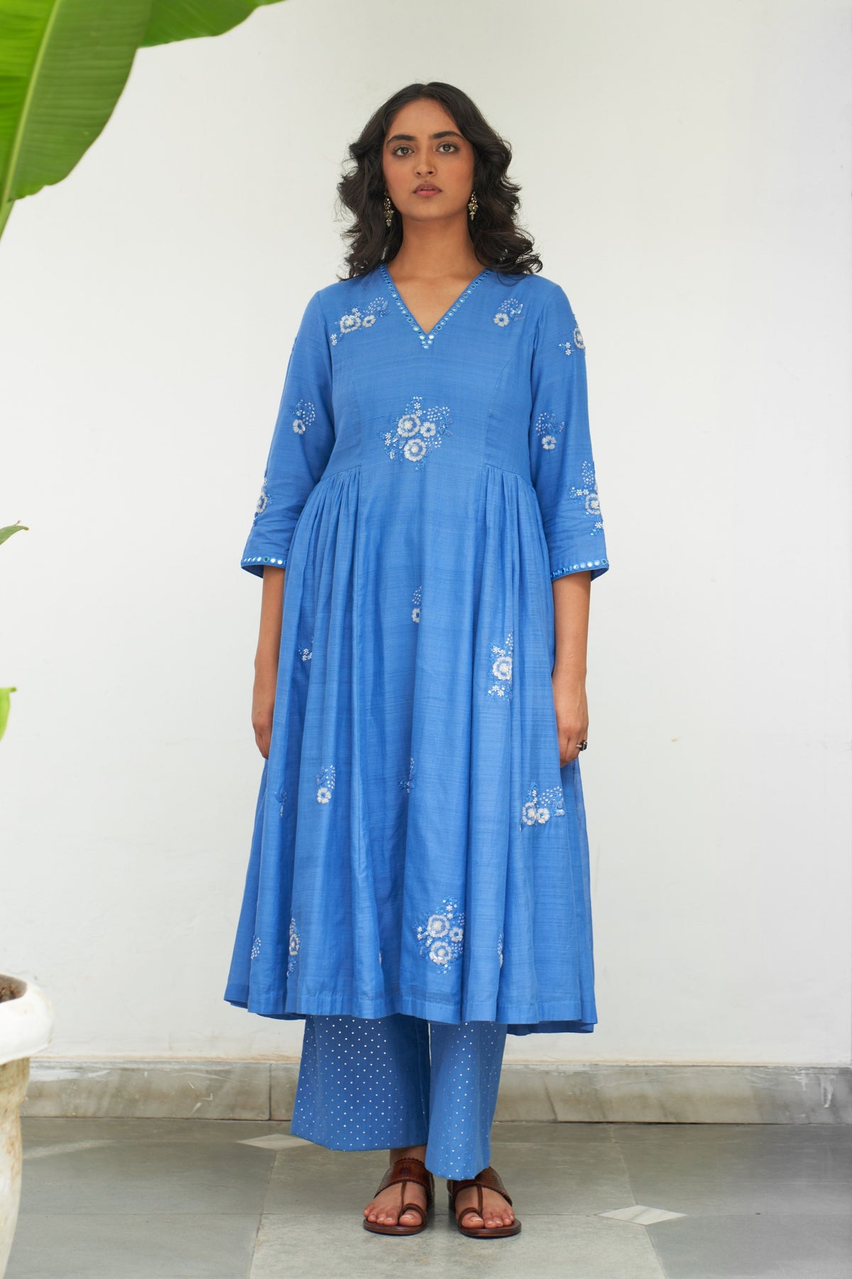 Asmani Sitara Kali Kurta Set