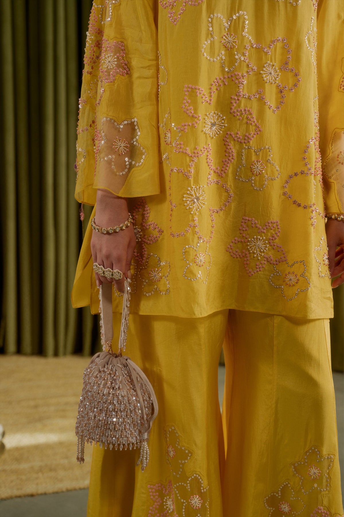 Mango Embroidered Sharara Set