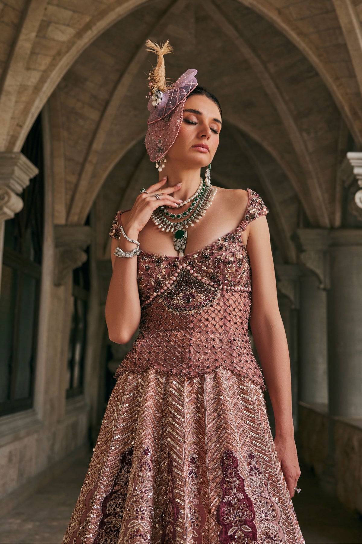 Siam Rose Lehenga Set