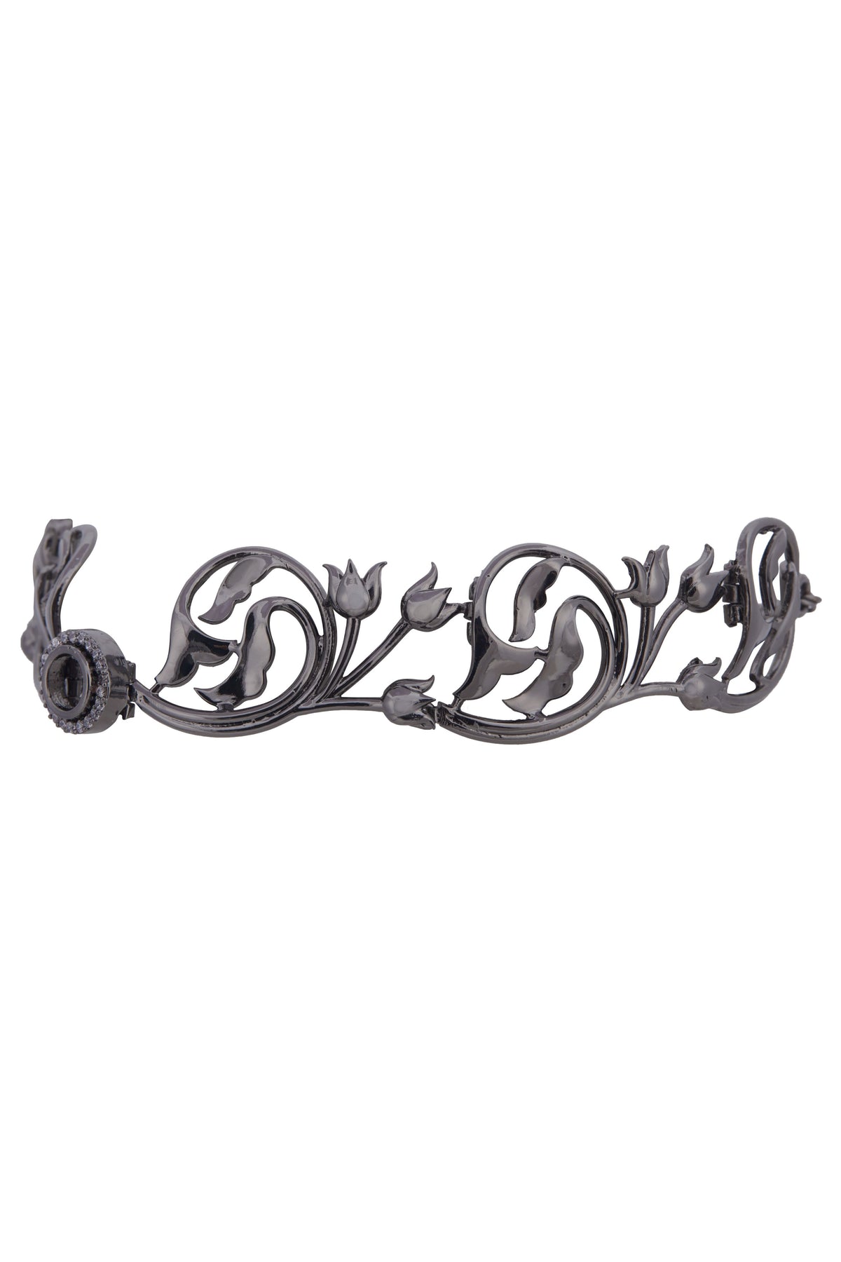 Gun metal persephone choker