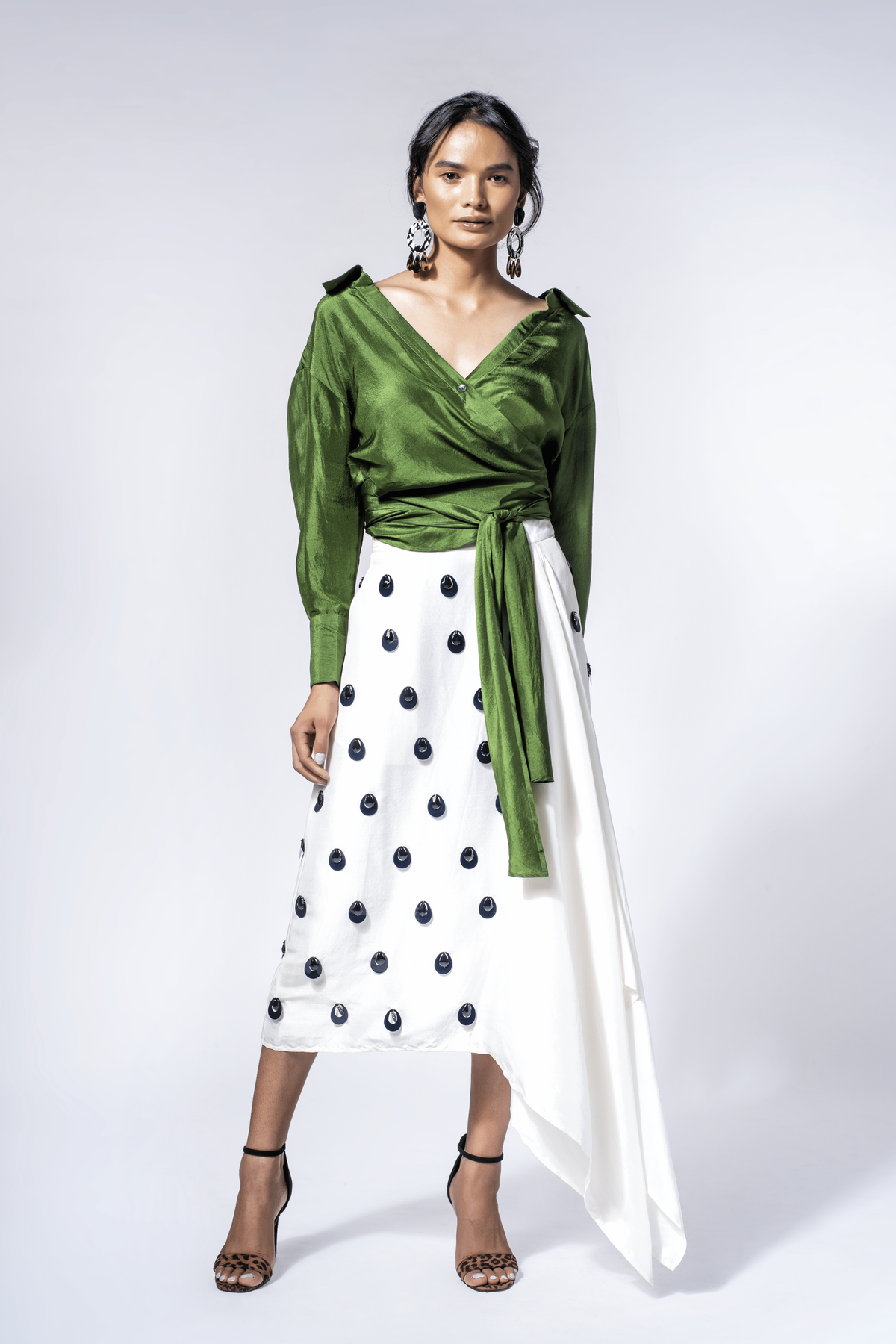 431 88 by Shweta Kapur Di Godet Skirt Elahe