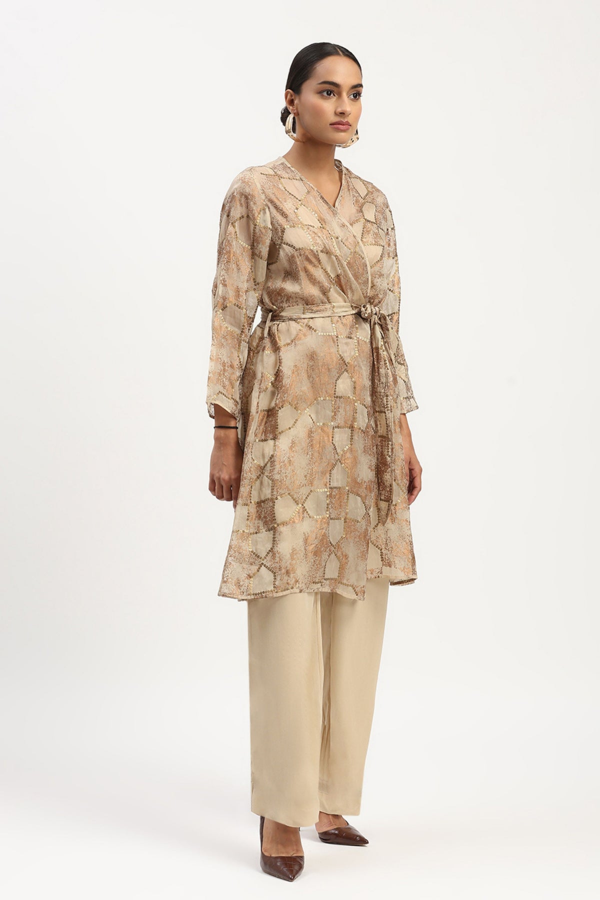 Tesselation Foil Dress
