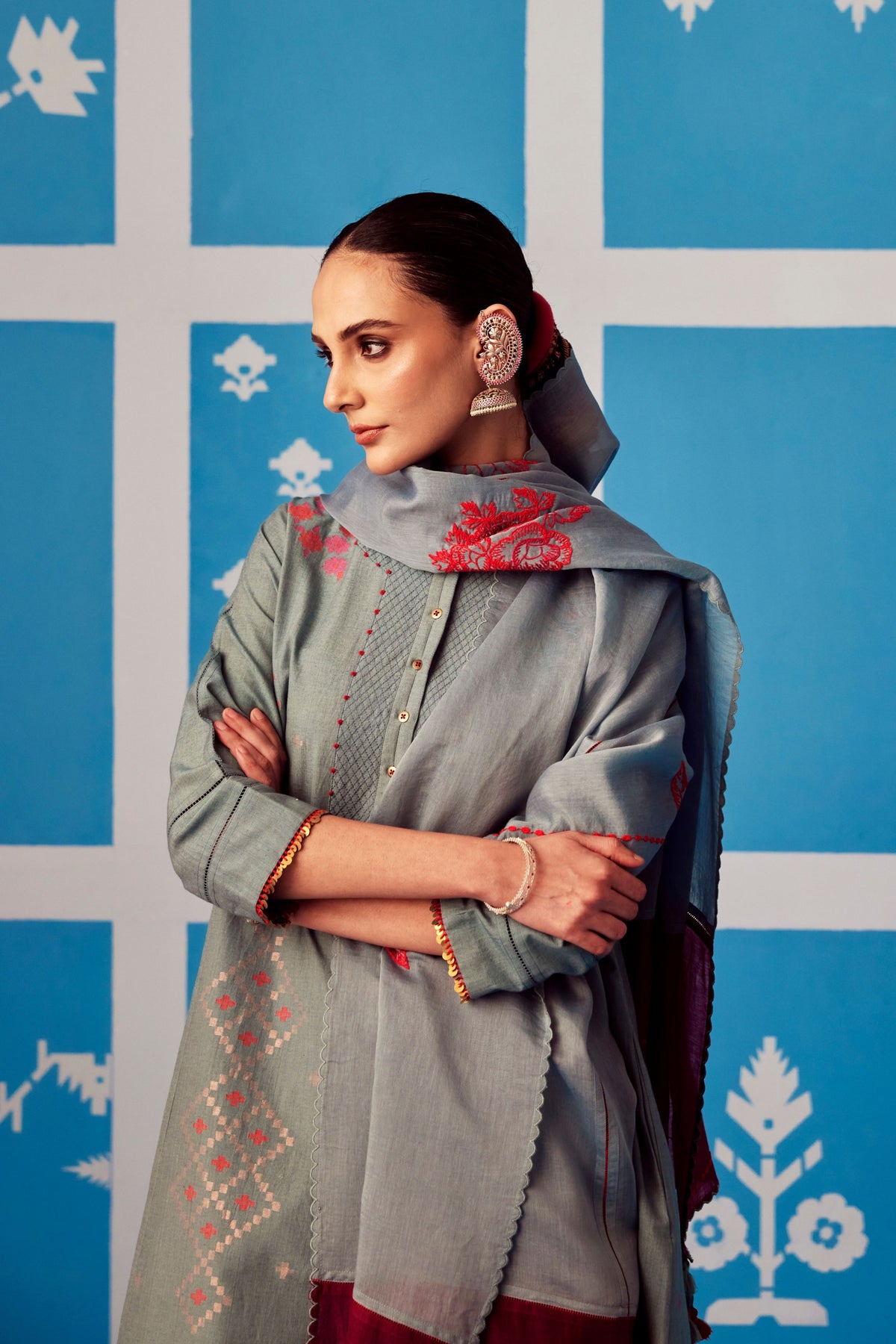 Asmani Kurta Set
