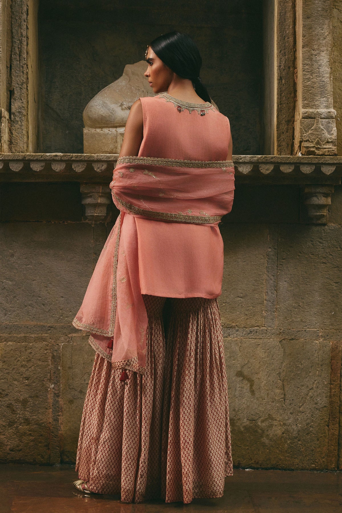 Rose Jaipur Sharara Set