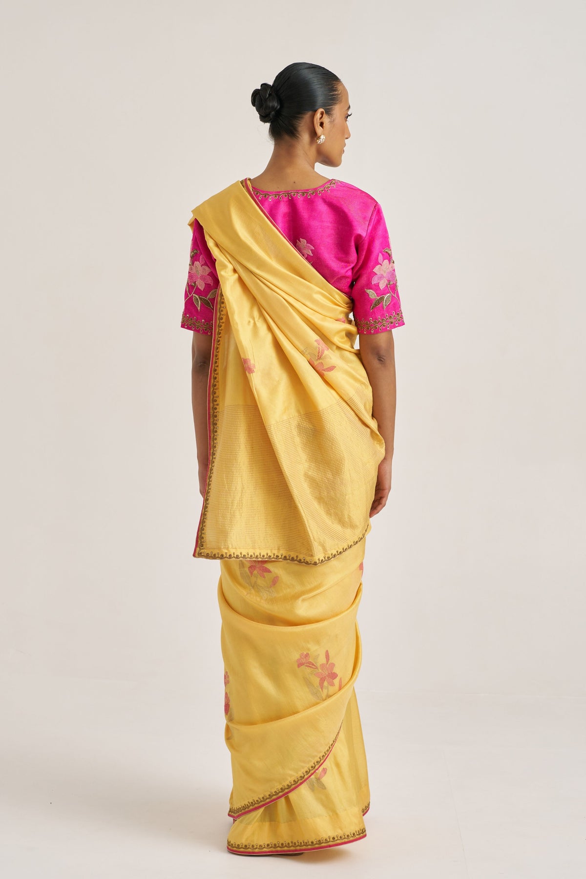 Madhavi Yellow Saree