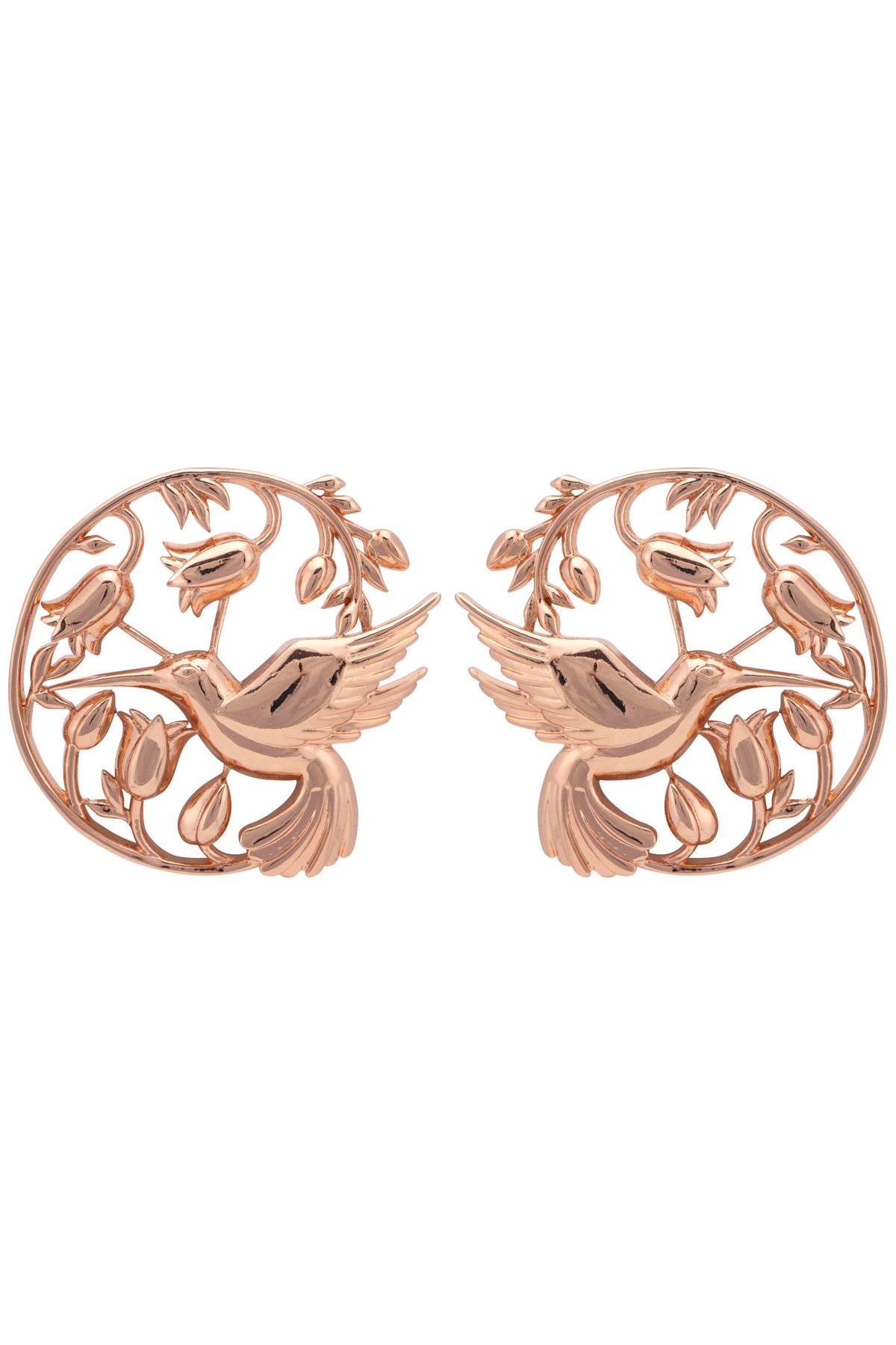 Rose gold piece of paradise earrings