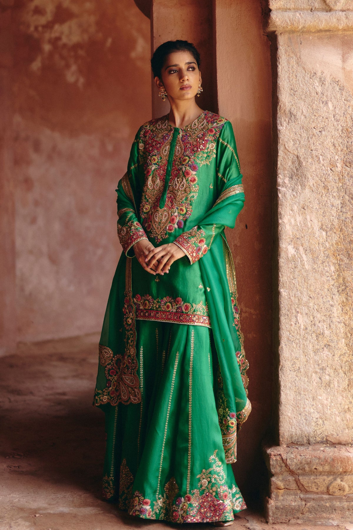 Gulrez Short Kurta Sharara Set