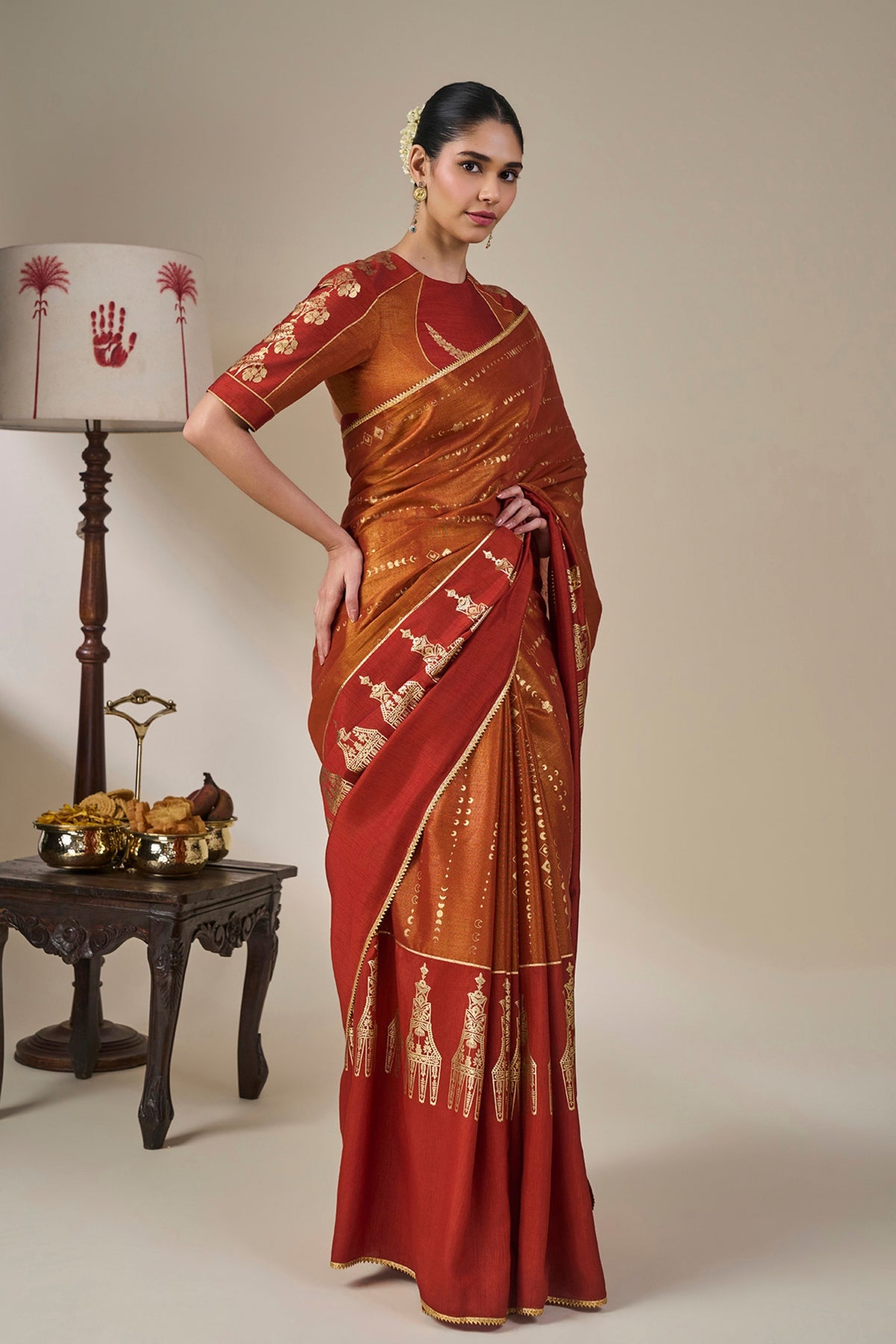 Rust The Heirloom Saree