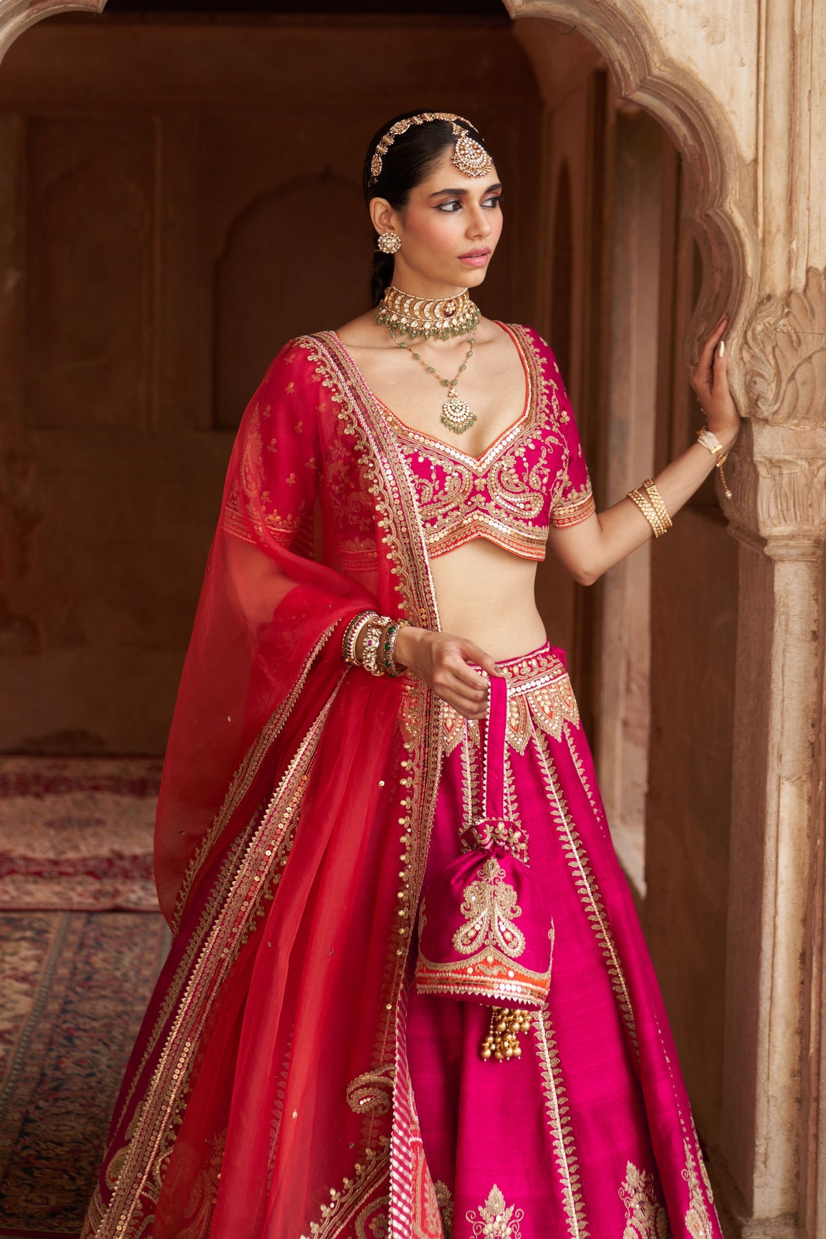 Amara Pink Lehenga Set