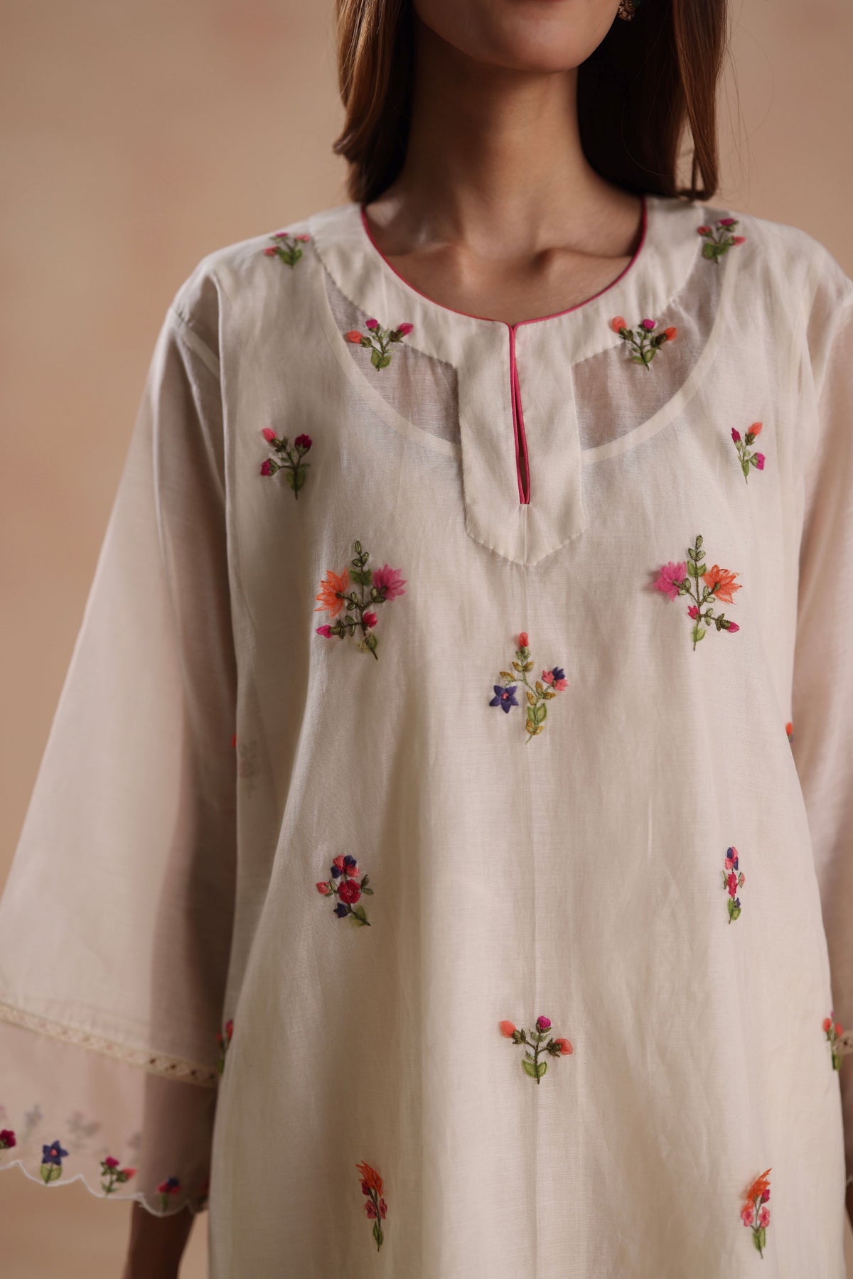 Raina Ivory Tunic Set