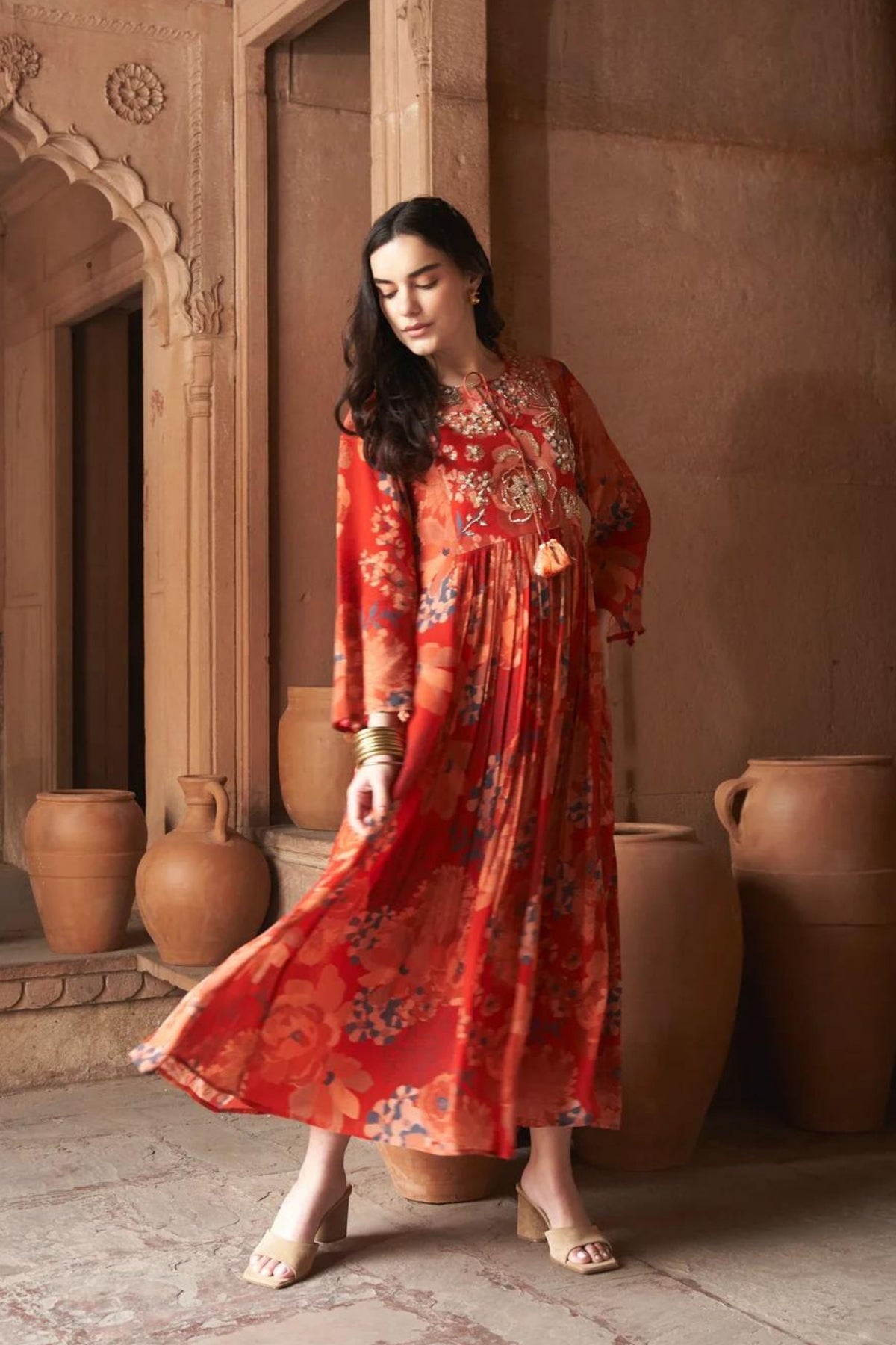 Red Moroccan Dress