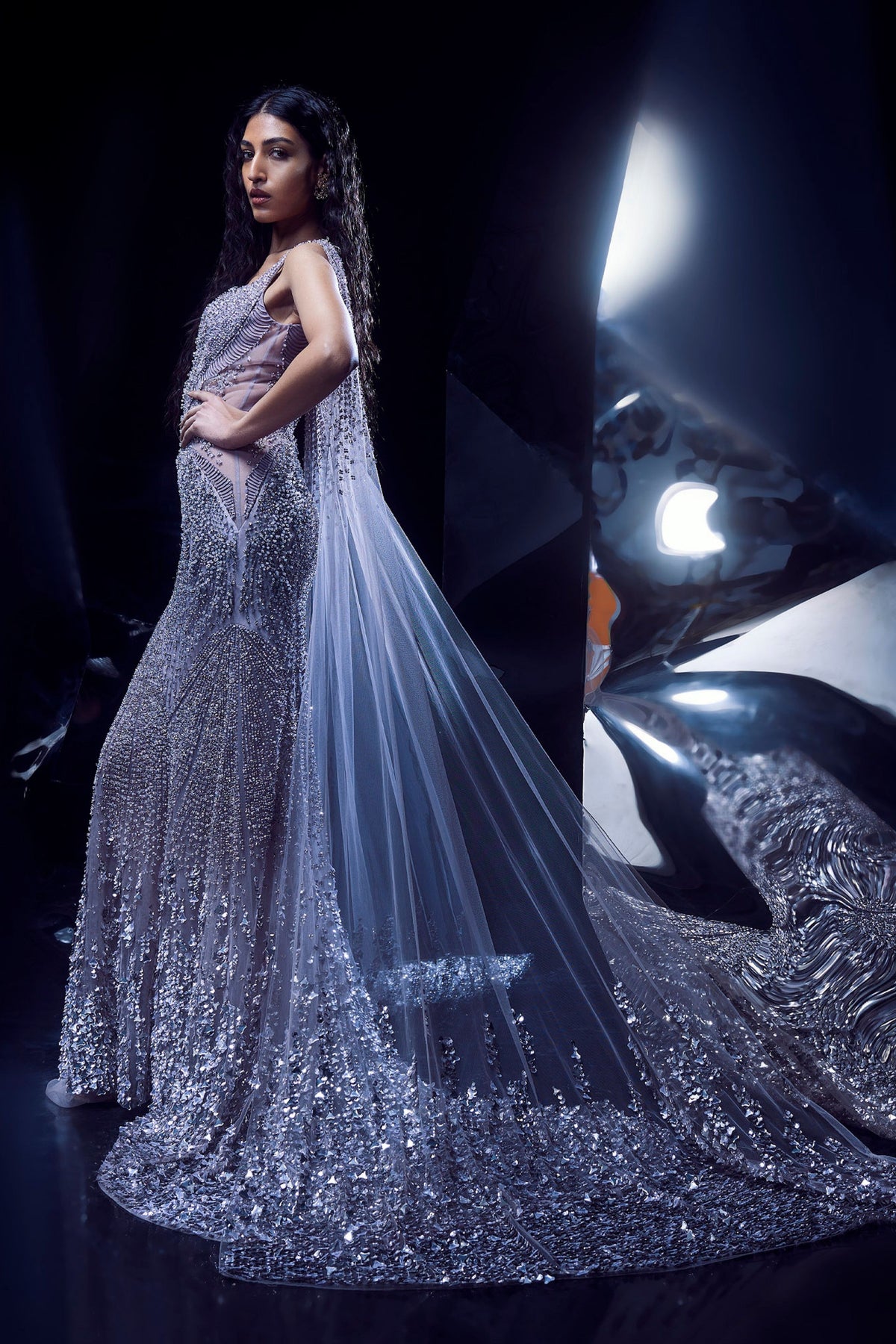 Cassiopeia Rose Steel Gown