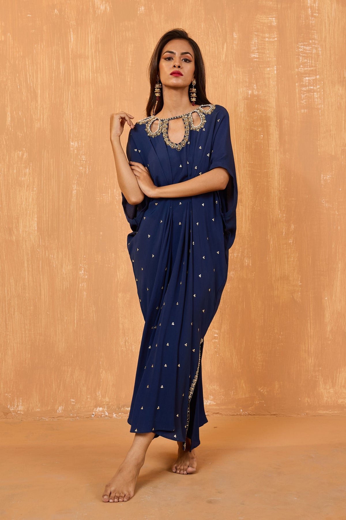 Navy Blue Kaftan