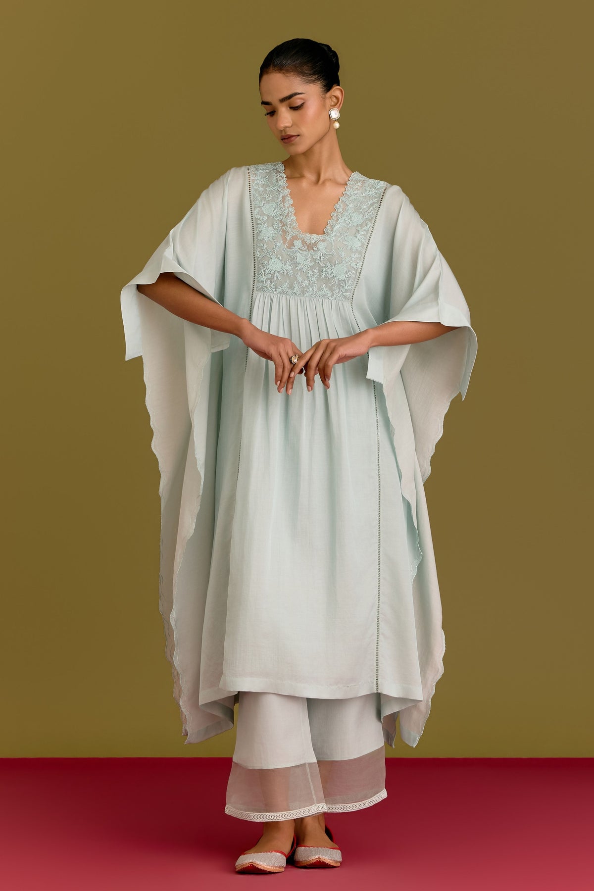 Powder Blue Kaftan Set