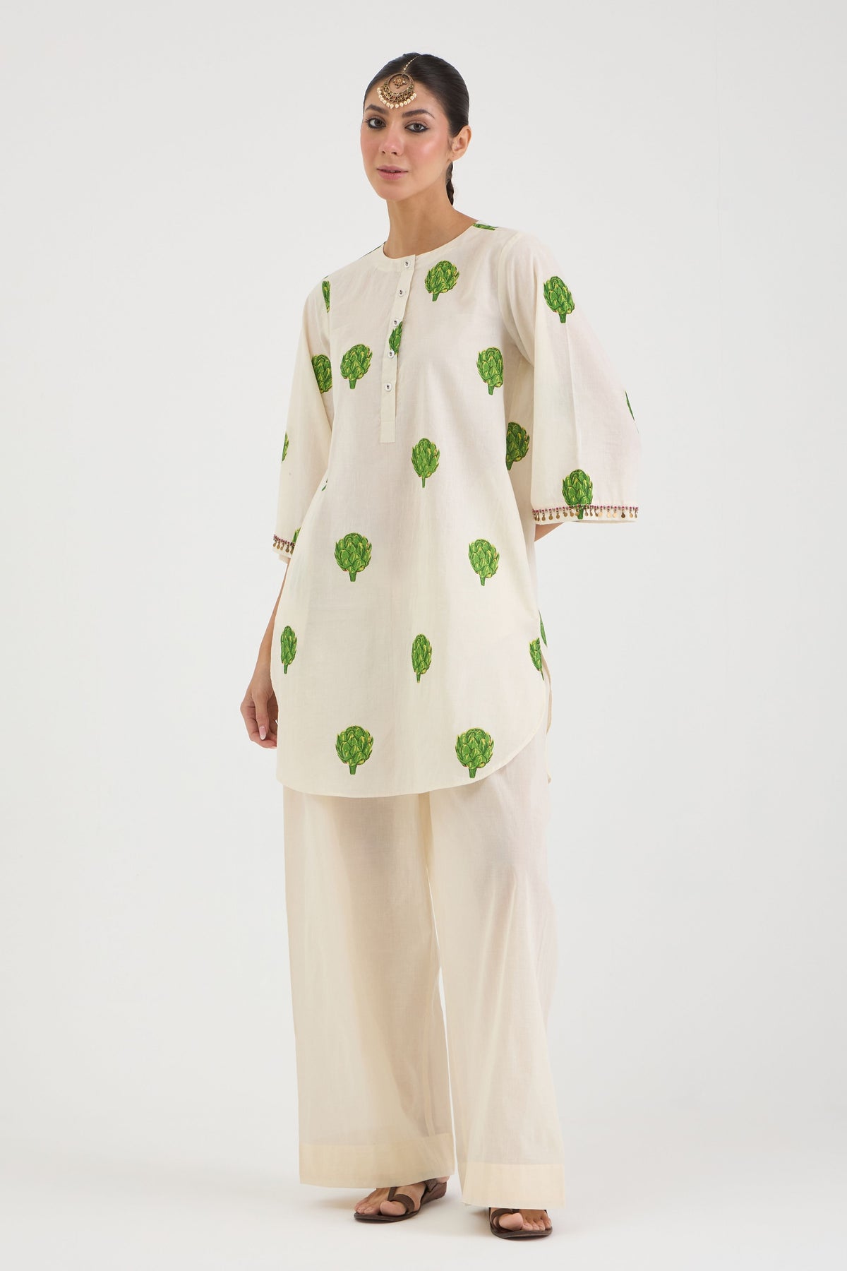 Off-White Artichoke Kurta Set