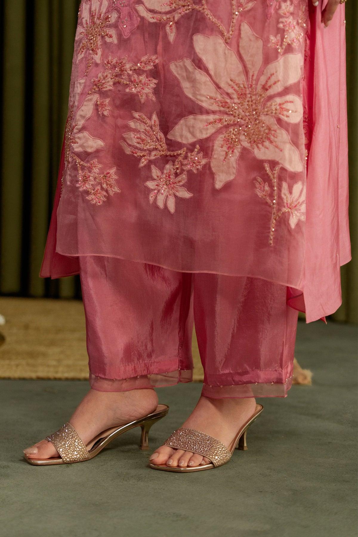 Rose Pink Magnolia Kurta Set