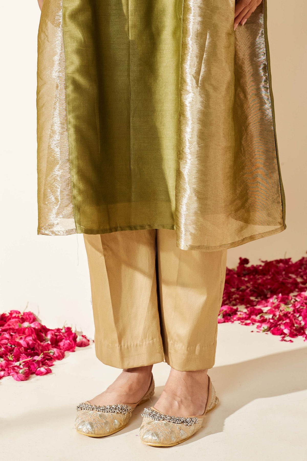 Olive Green Mehreen Kurta Set