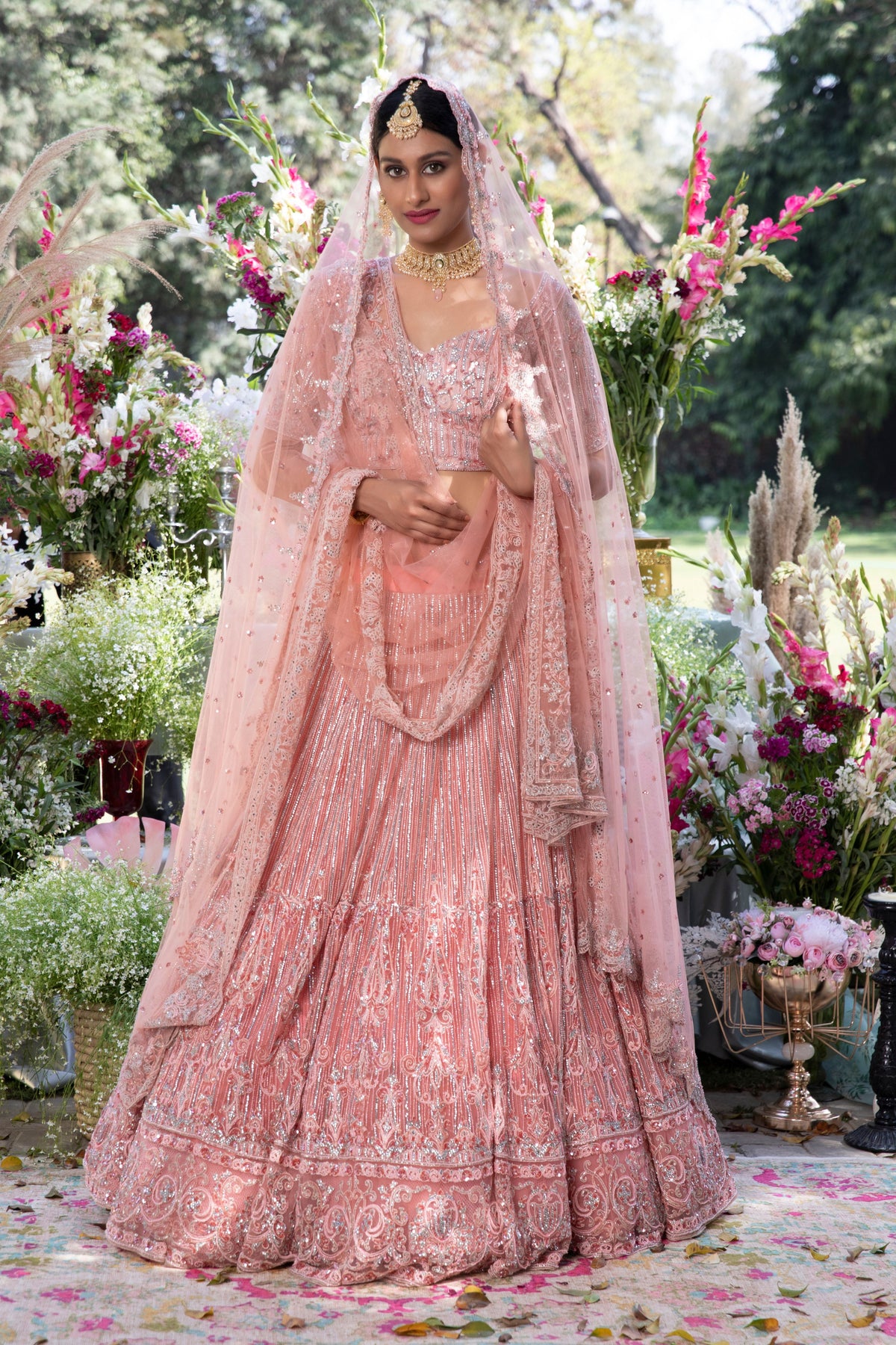 Pink Heavy Lehenga set