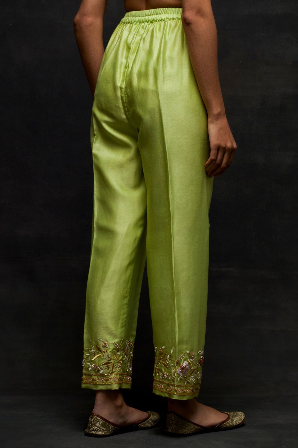 Green Yoke Kurta Set