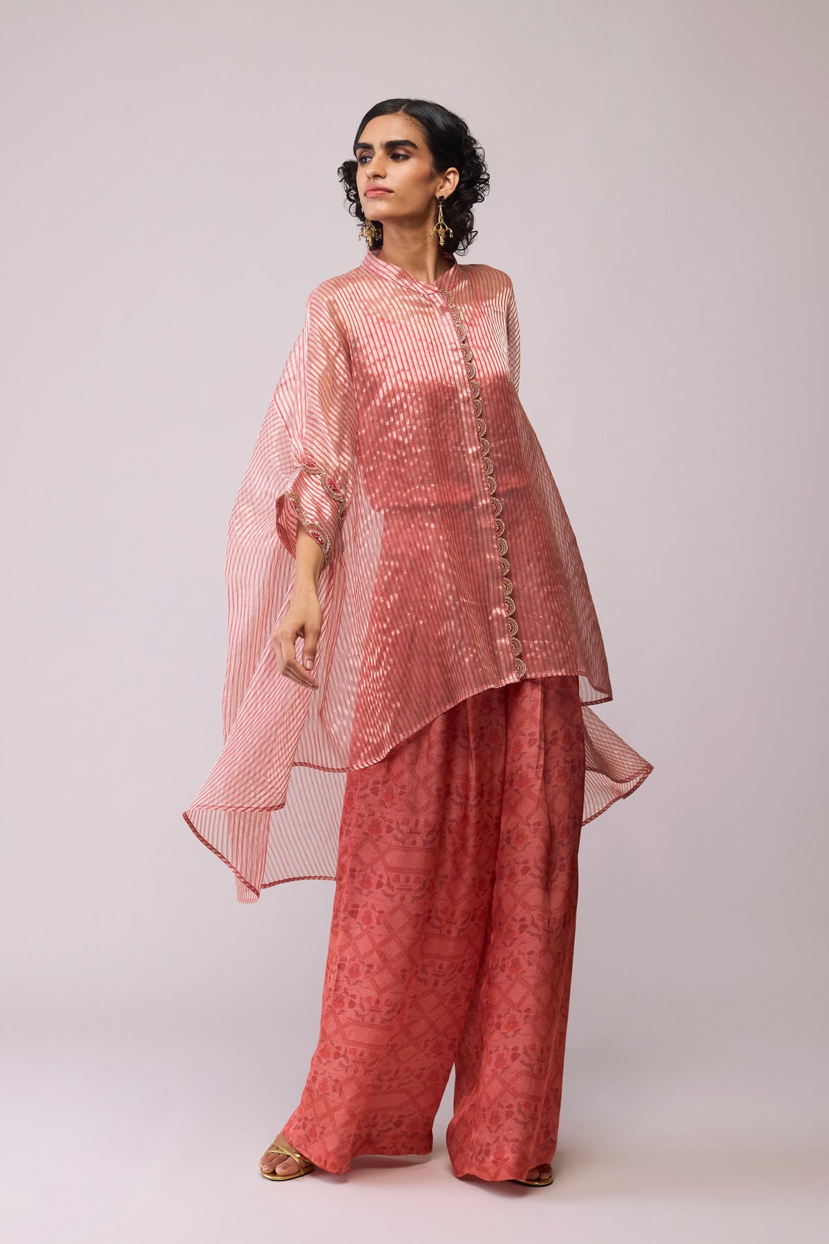 Manya Red Stripe Kaftan