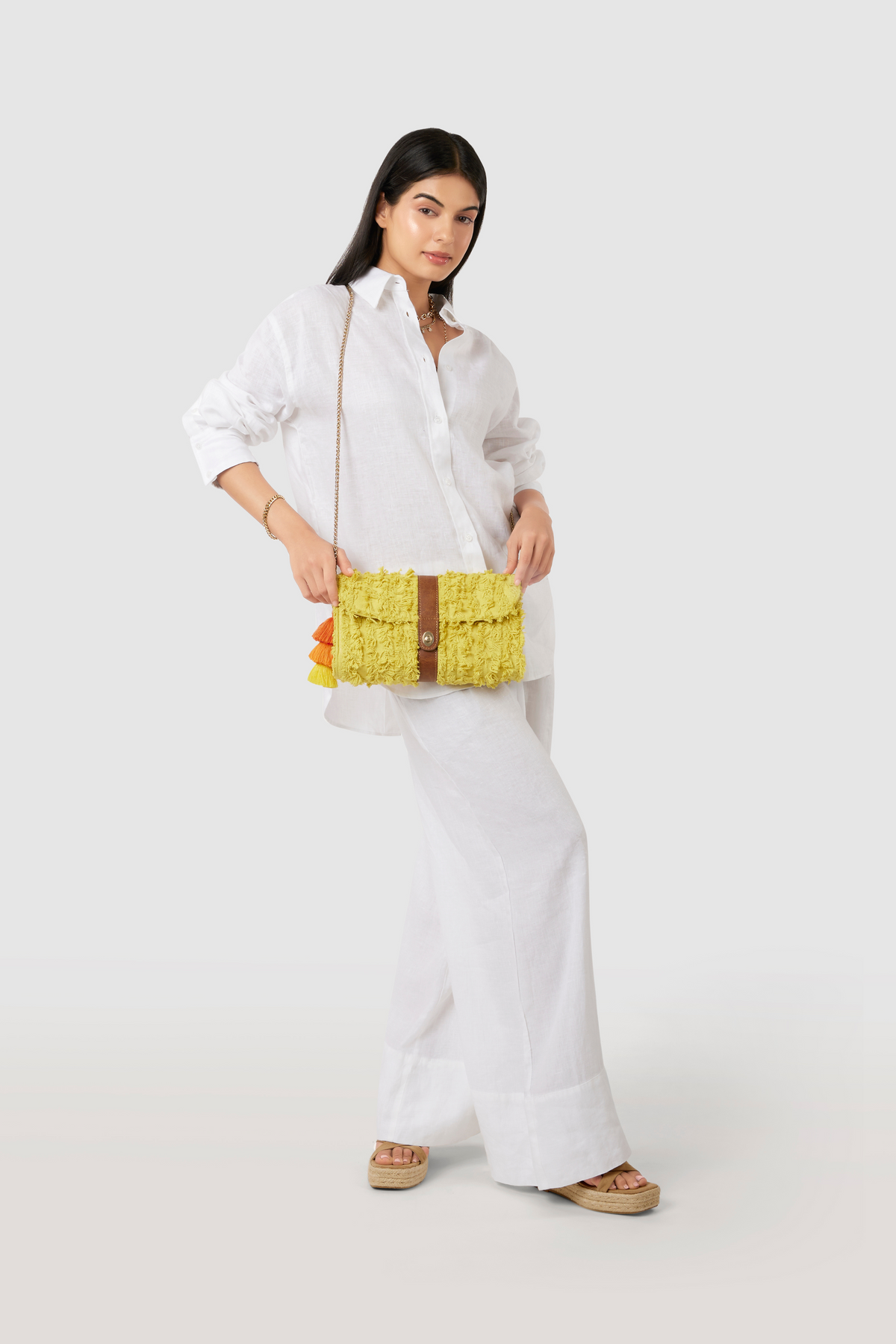 Ruffled Crossbody
