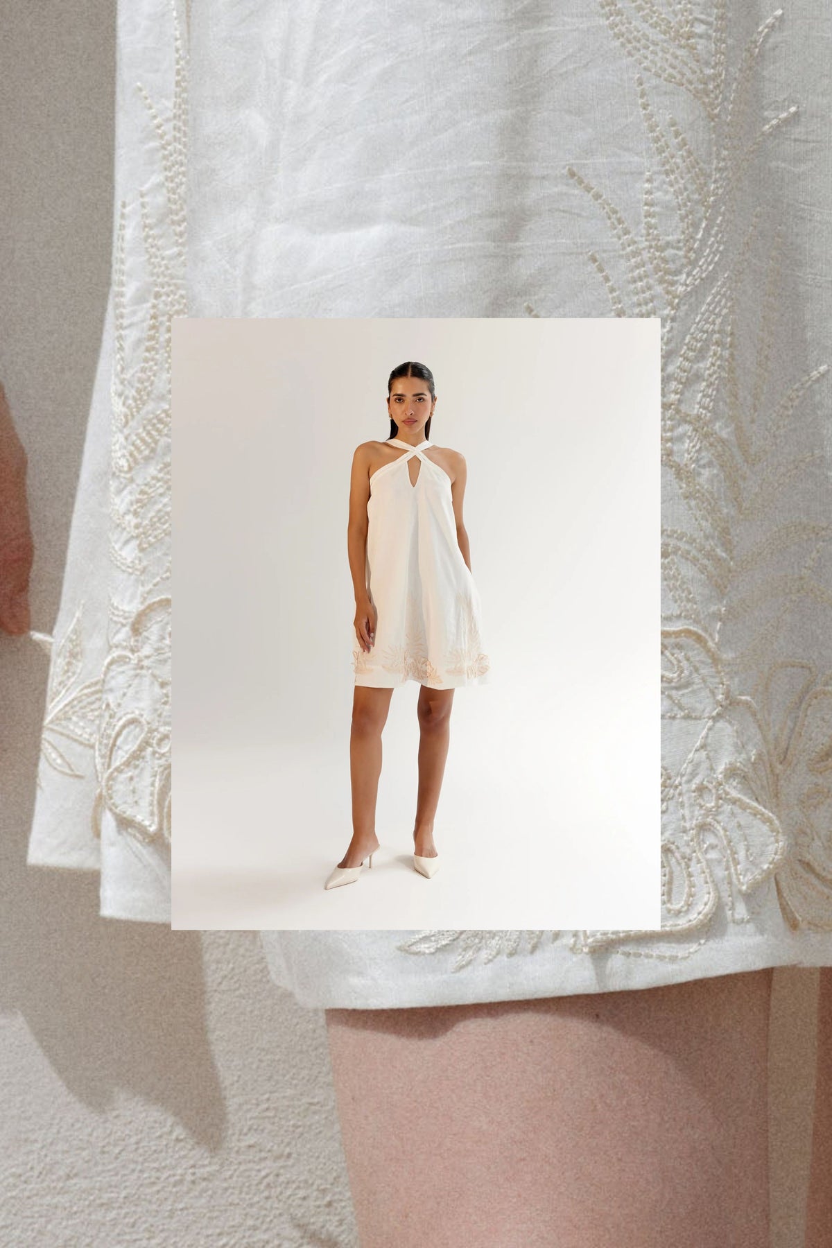 White Aida Mini Dress