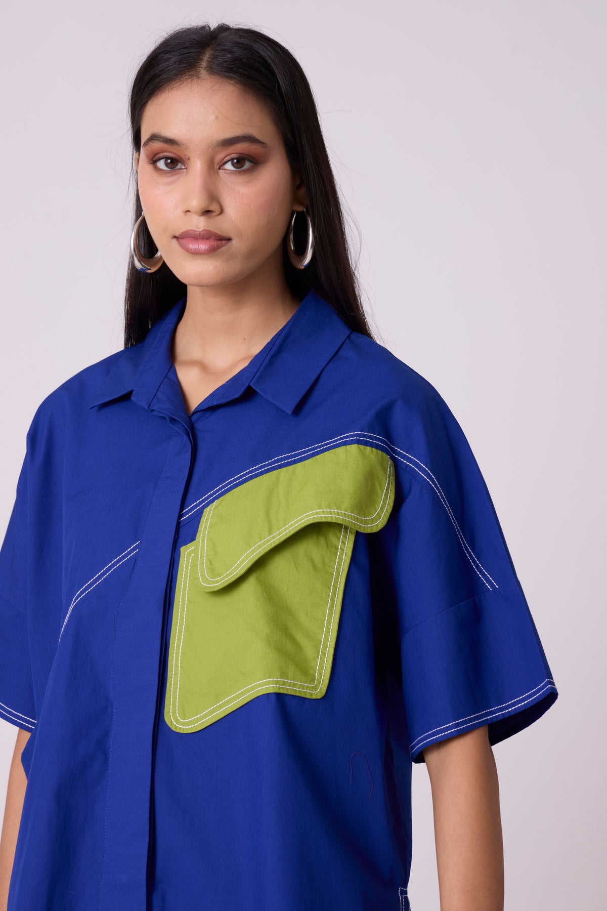 Andrea Cosmic Blue Shirt