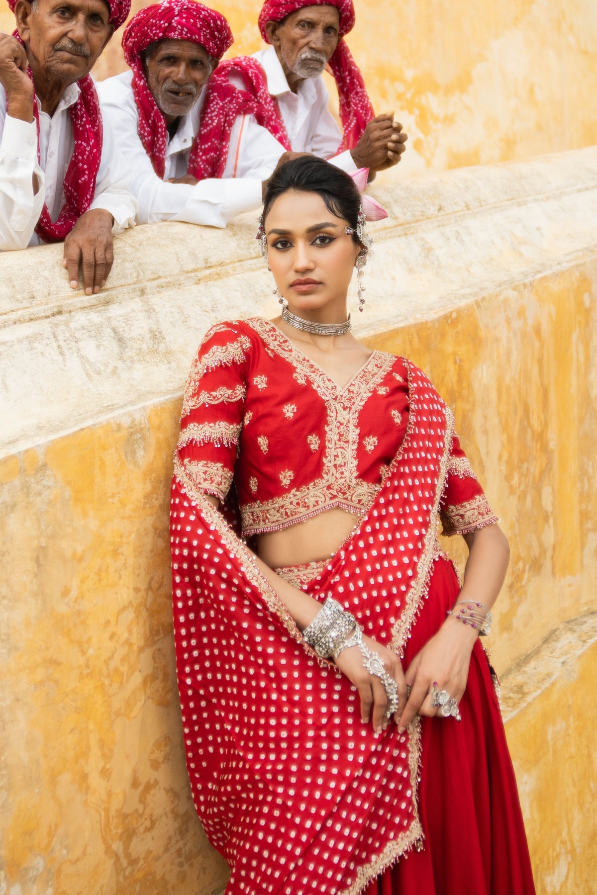 Bandhani Lehenga Saree