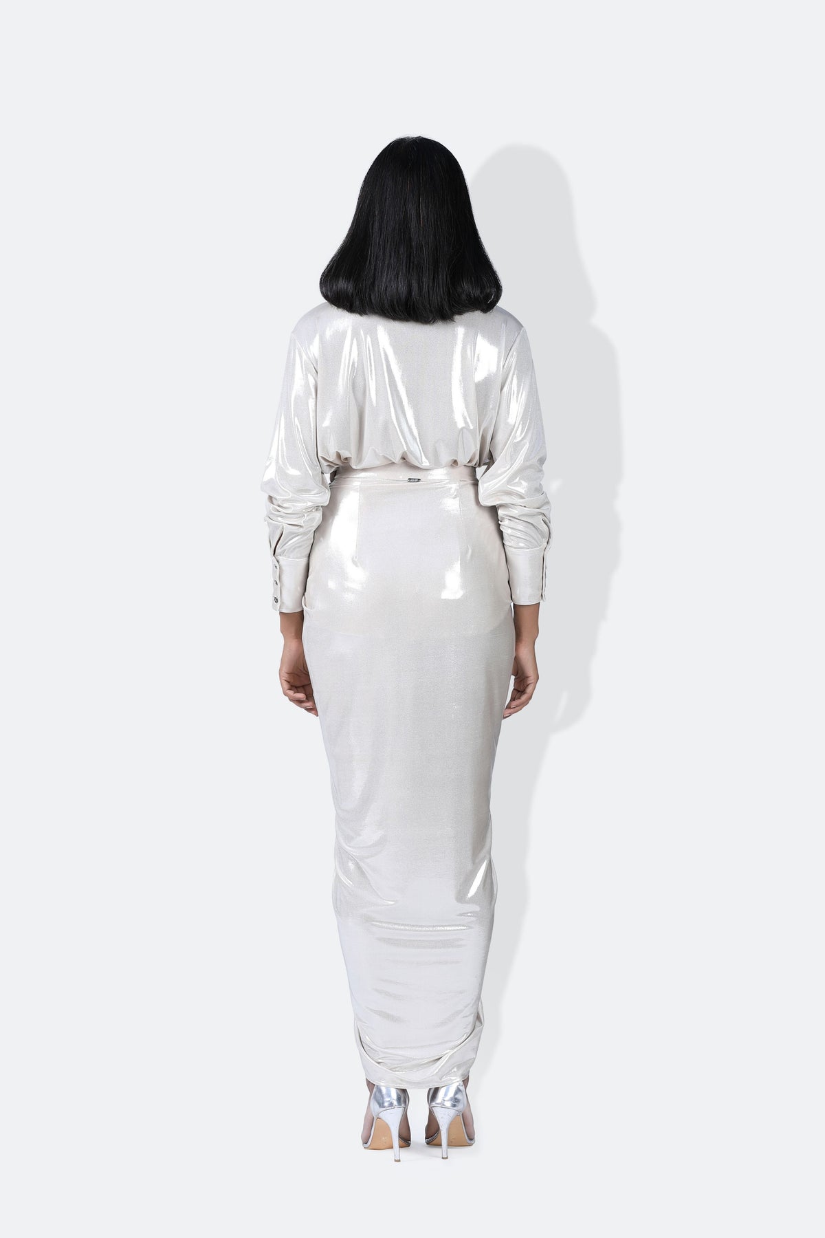 Liquid Nora Champagne Skirt