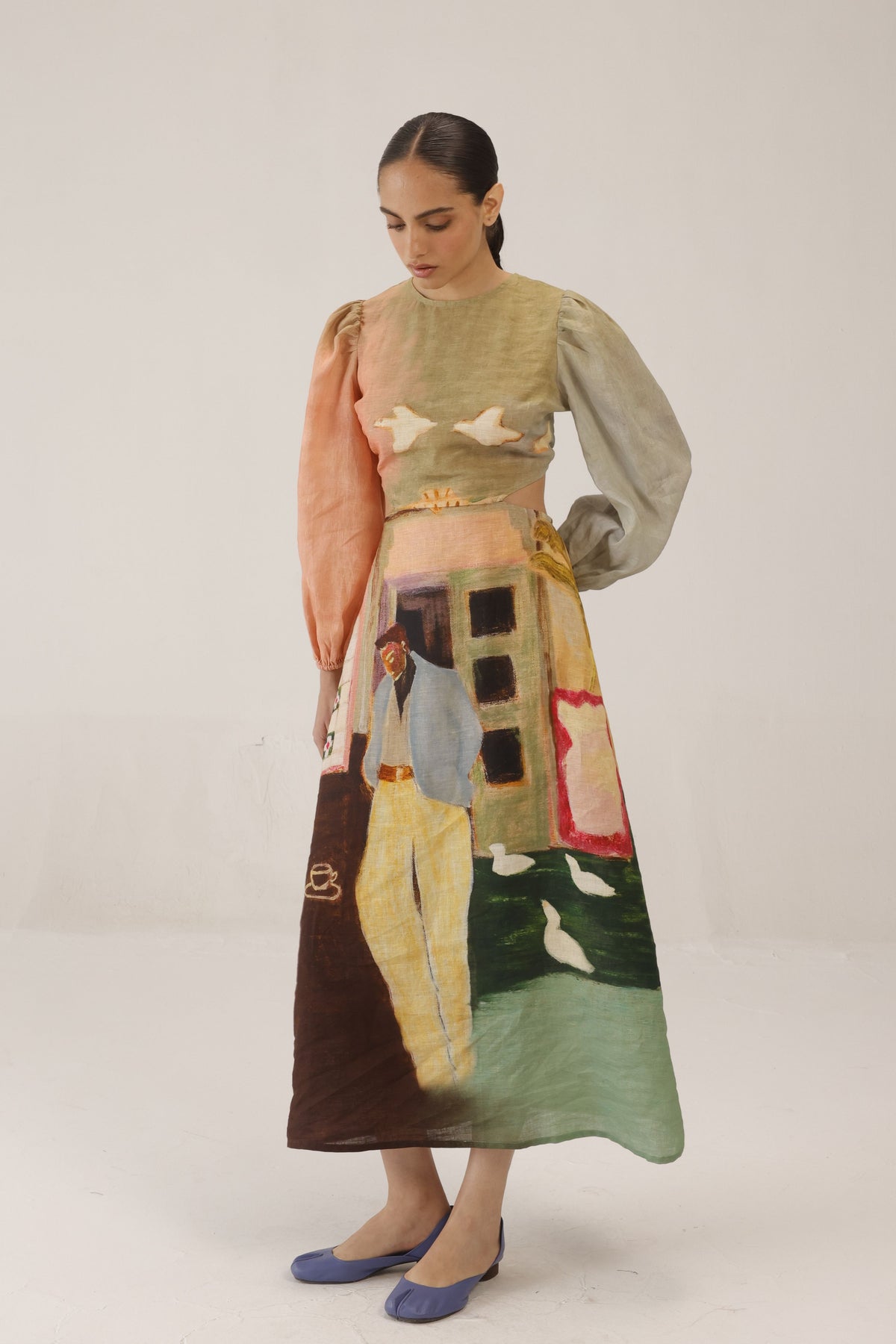 Voluminous Euro Long Dress