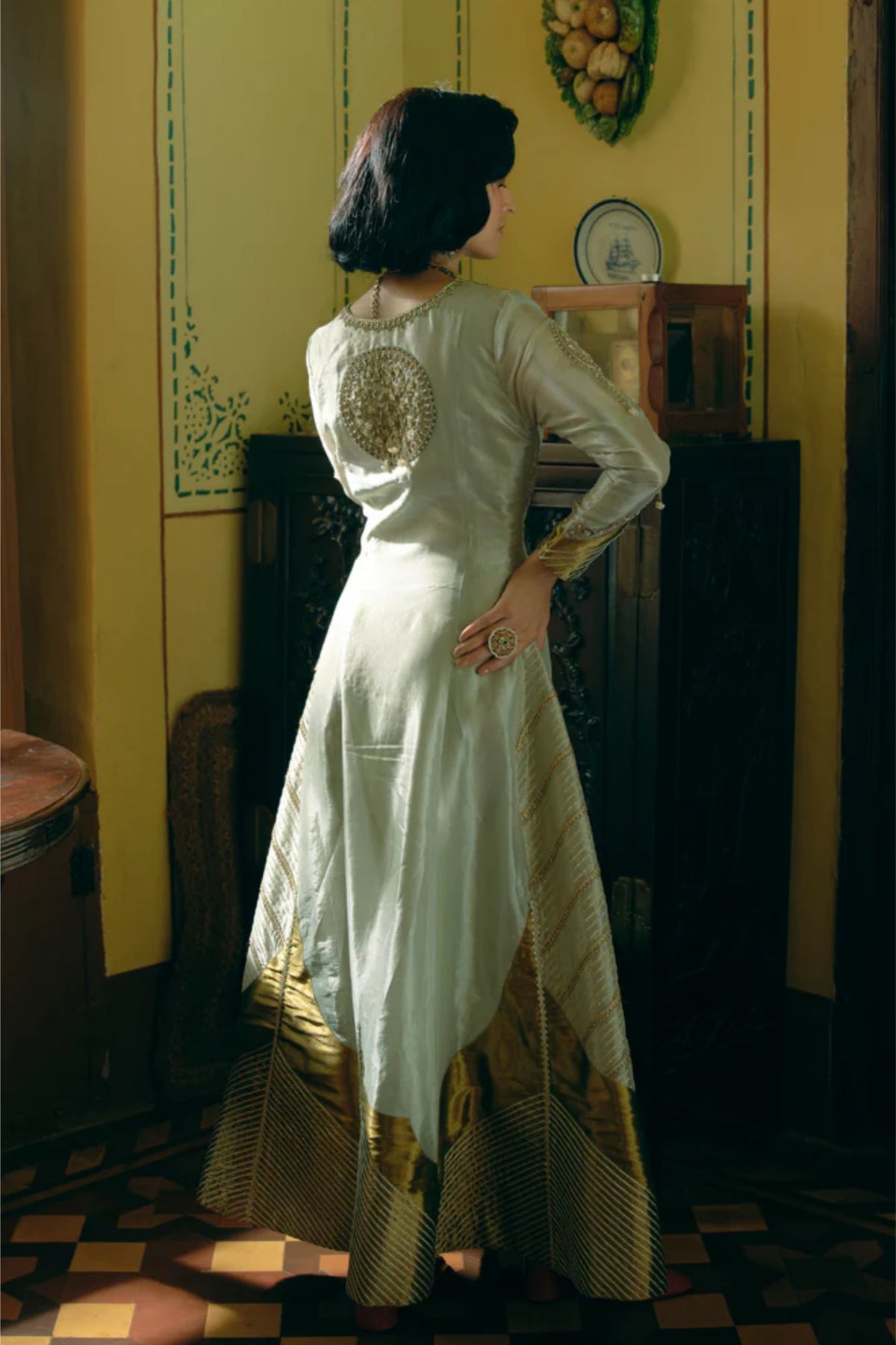 Pearl Gold  Anarkali
