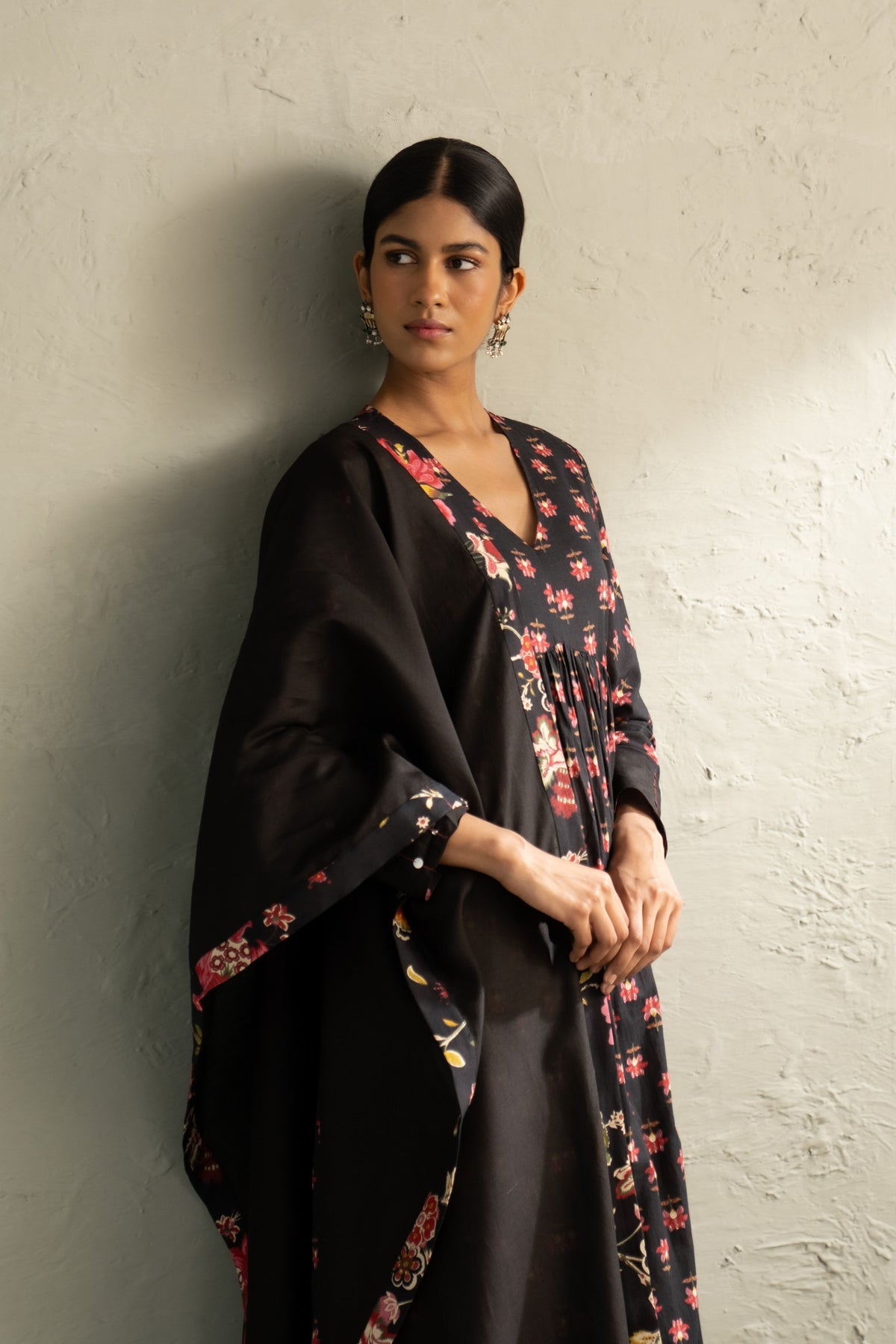 Black Anarkali Set
