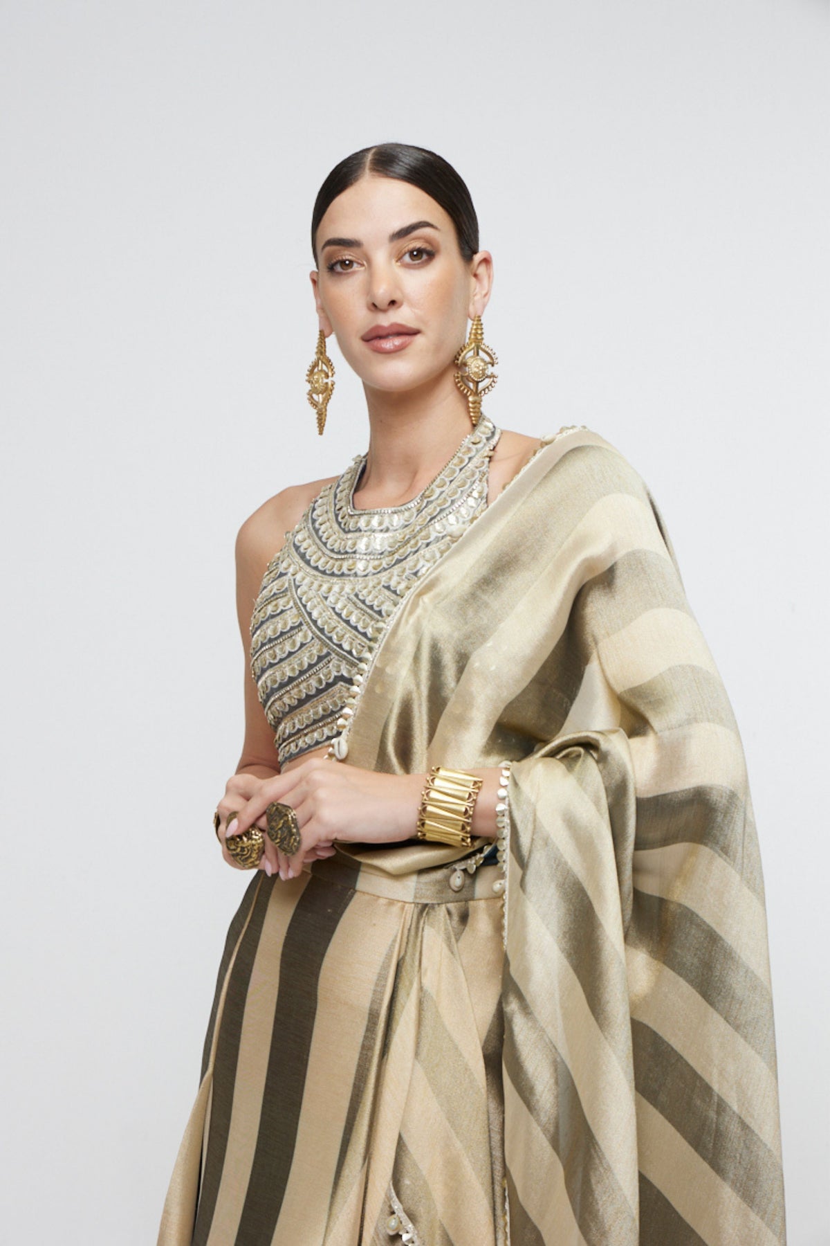 Nargis Drape Saree Set