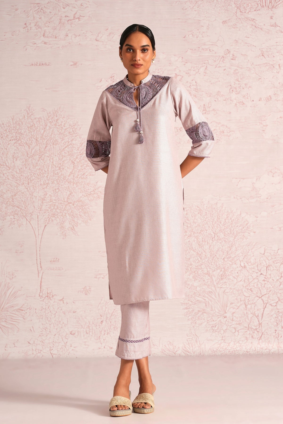 Summer Mauve Kurta Set