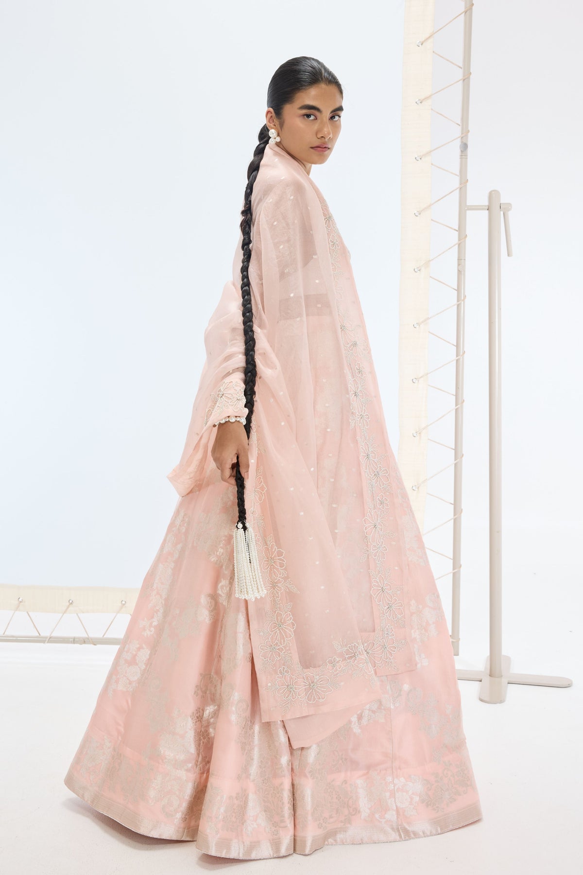 Mia Lehenga Set in Peach