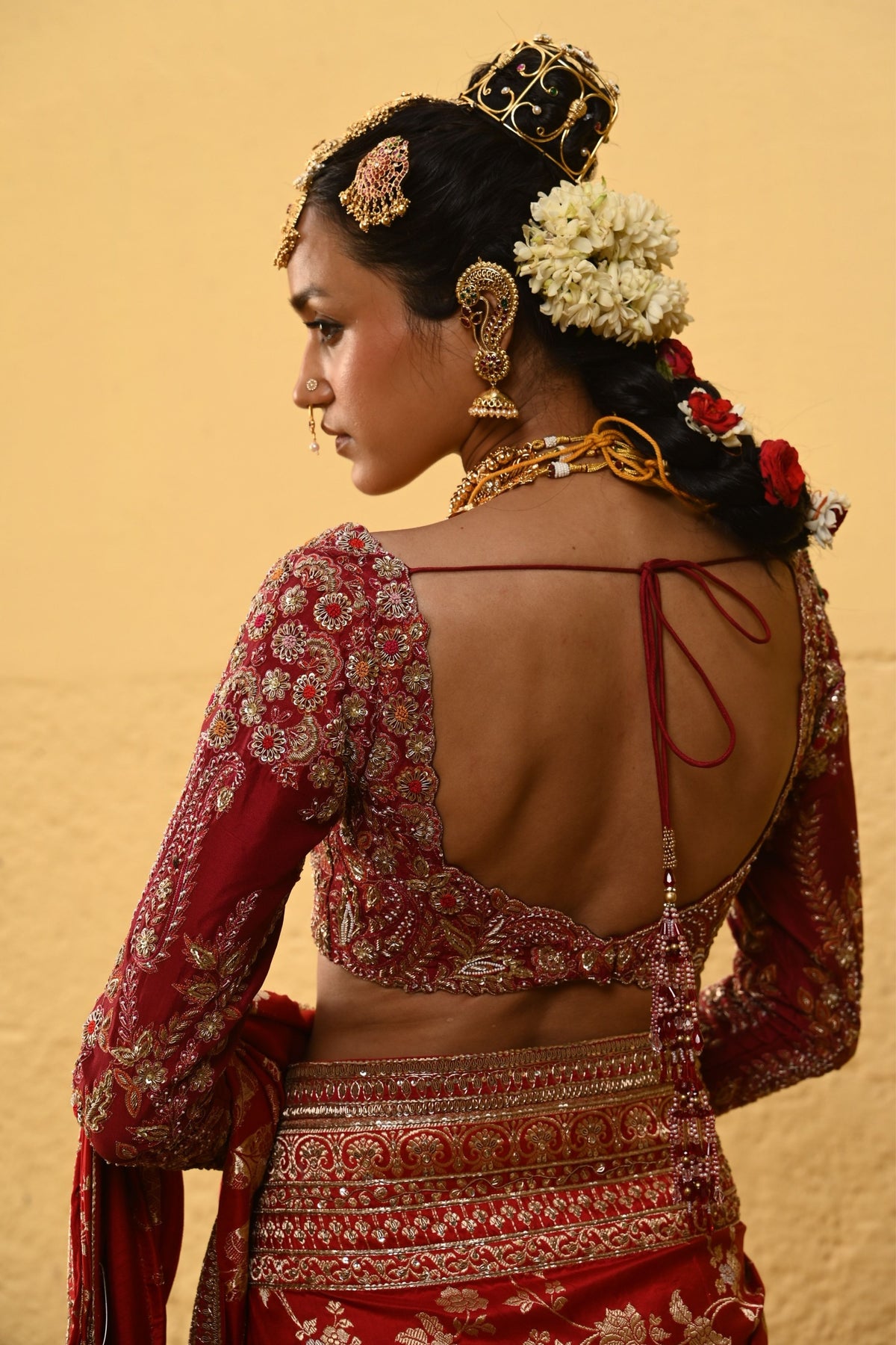 Bharavi Red Saree