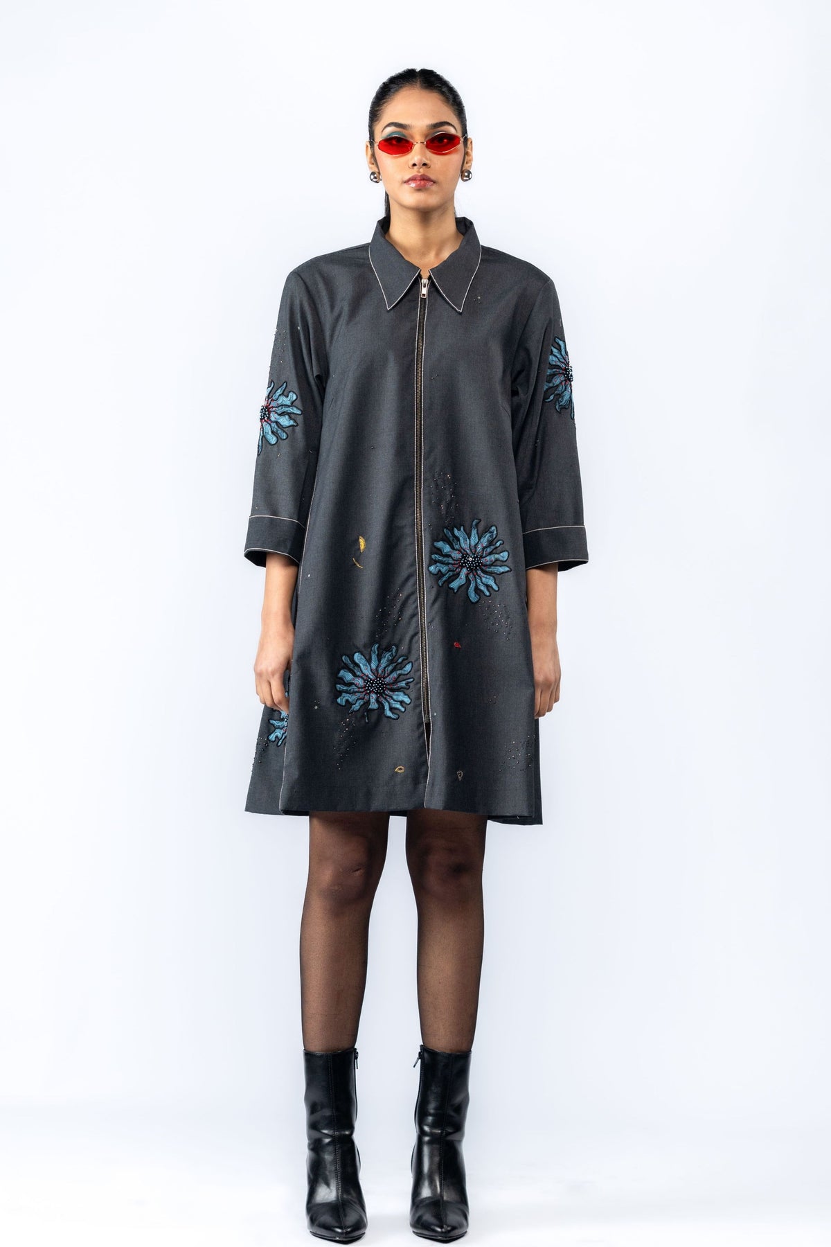 Aube Floral Flared Dress