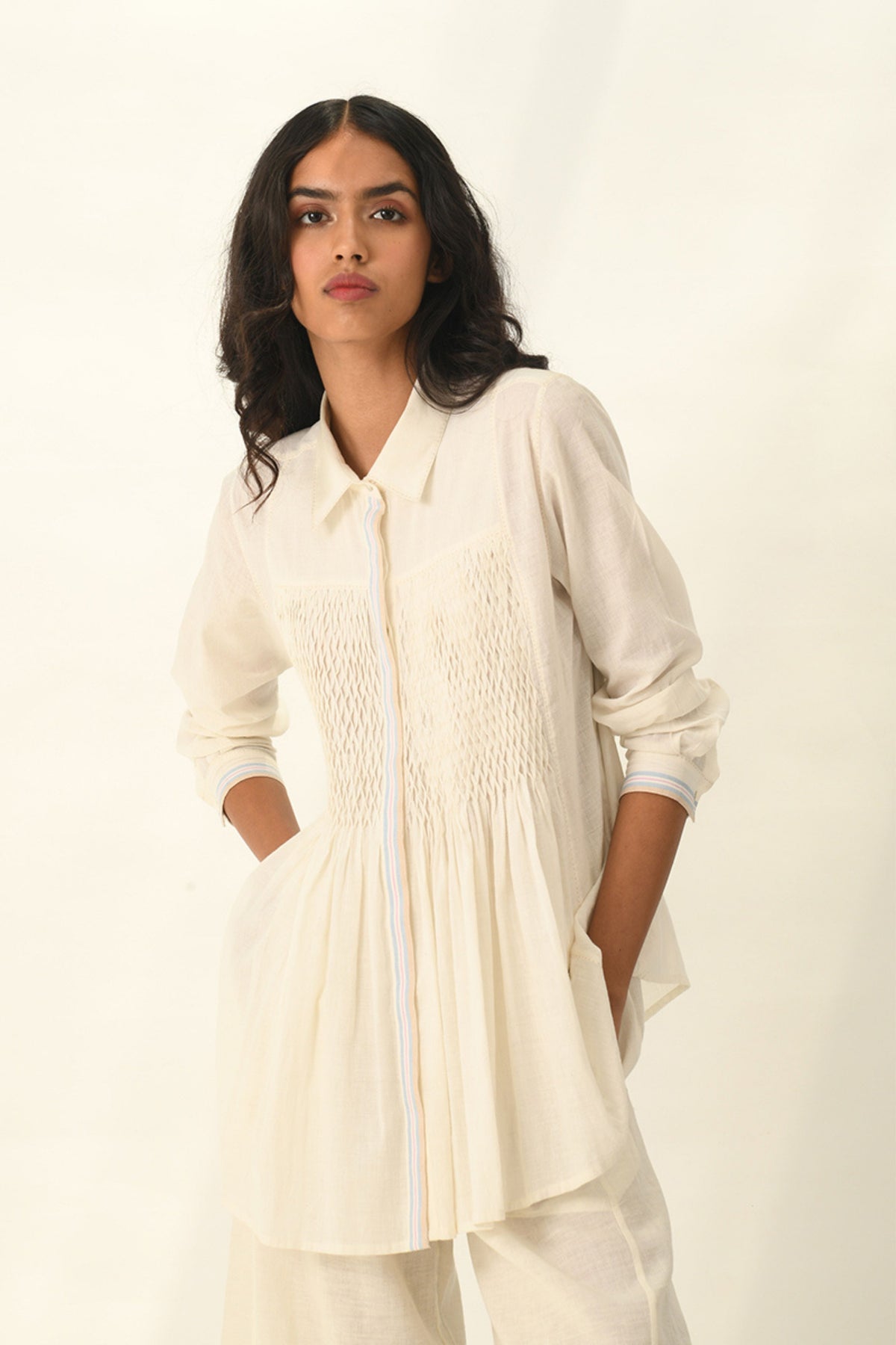 Rugosa Smocking Top