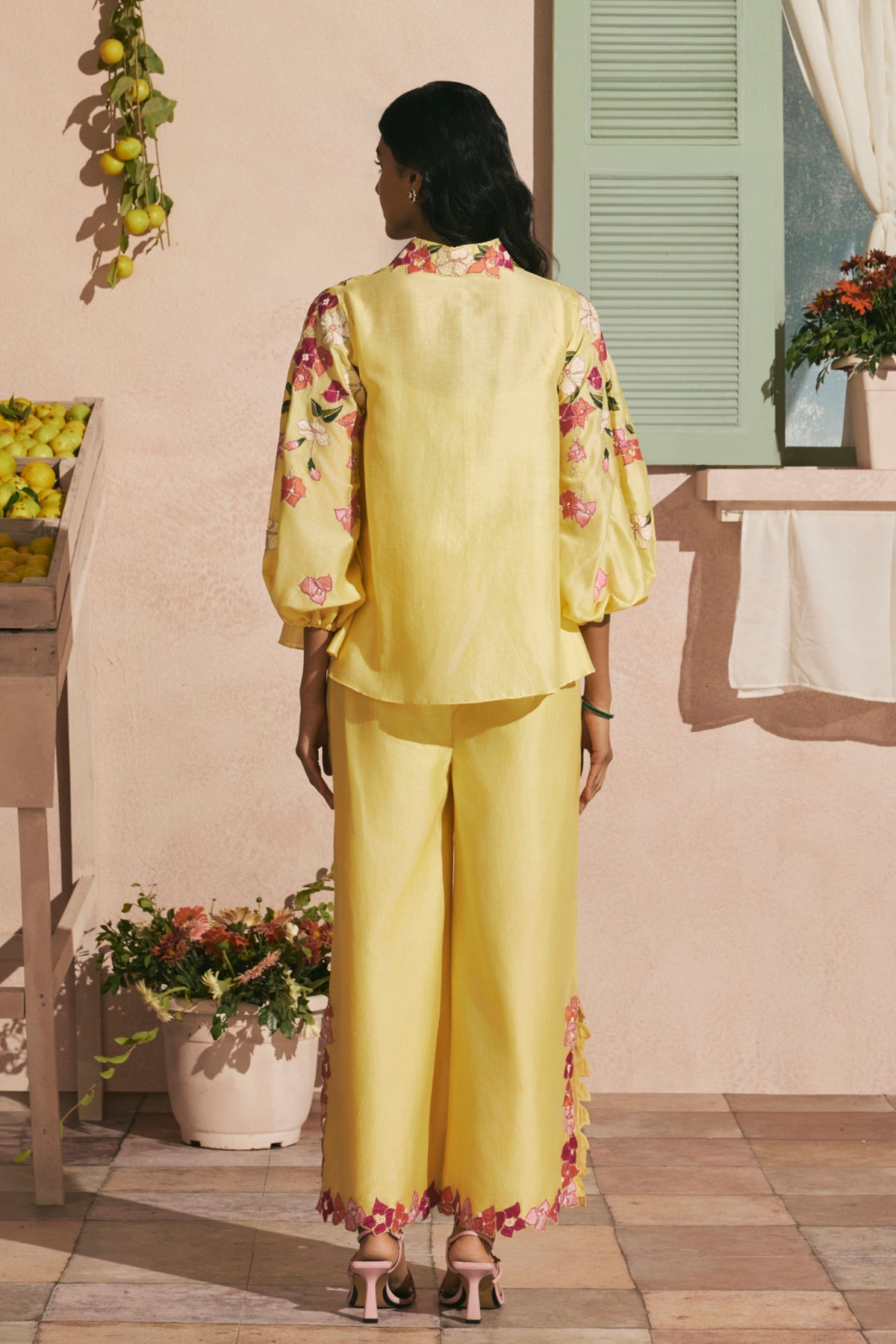 Butter Yellow Bougainvillea Shirt