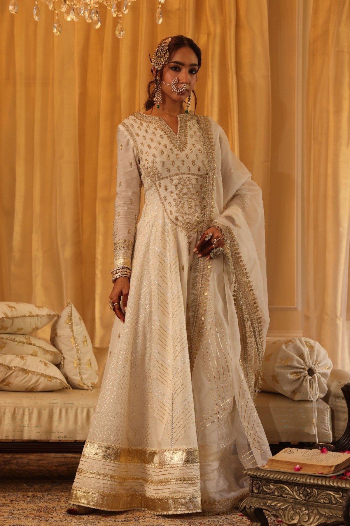 Chanderi Silk Anarkali Set