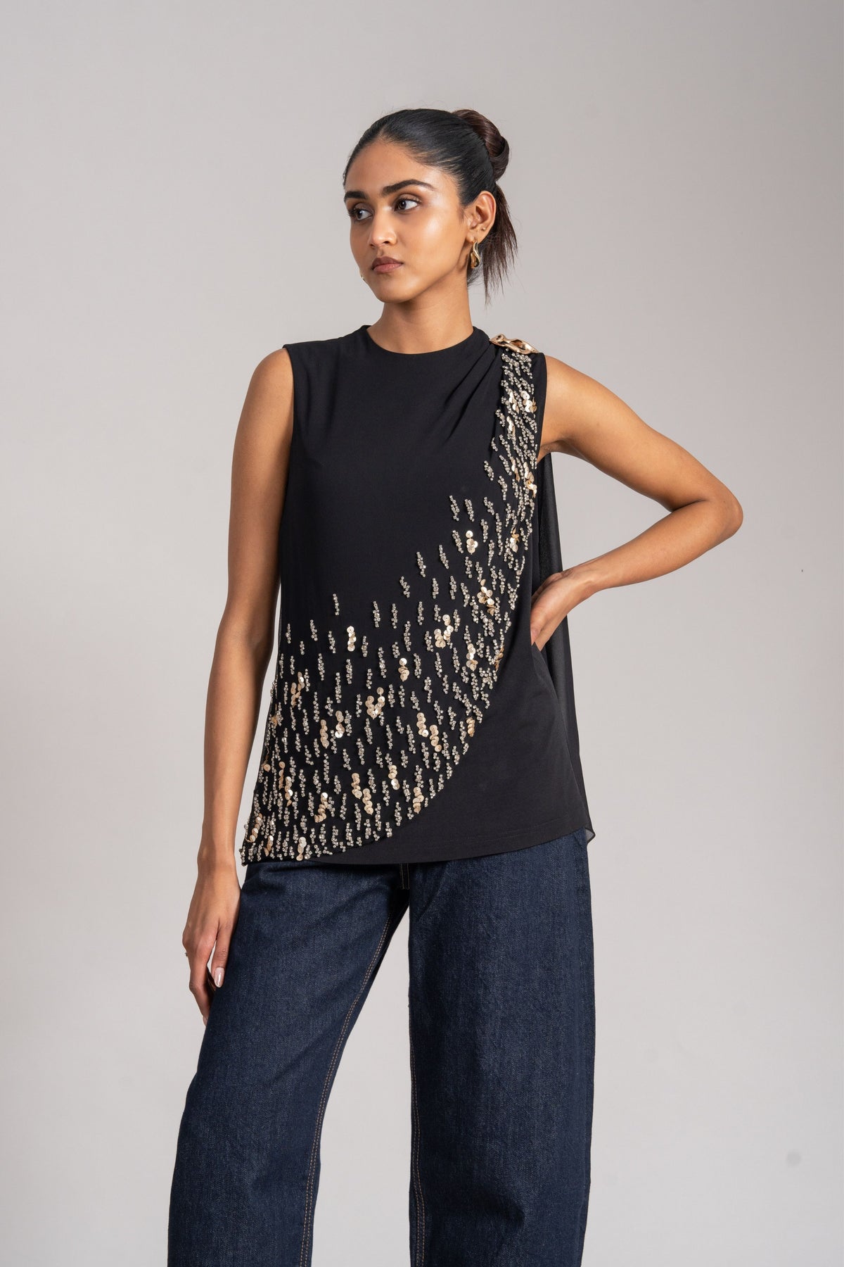 Cosmic Dust Draped Top