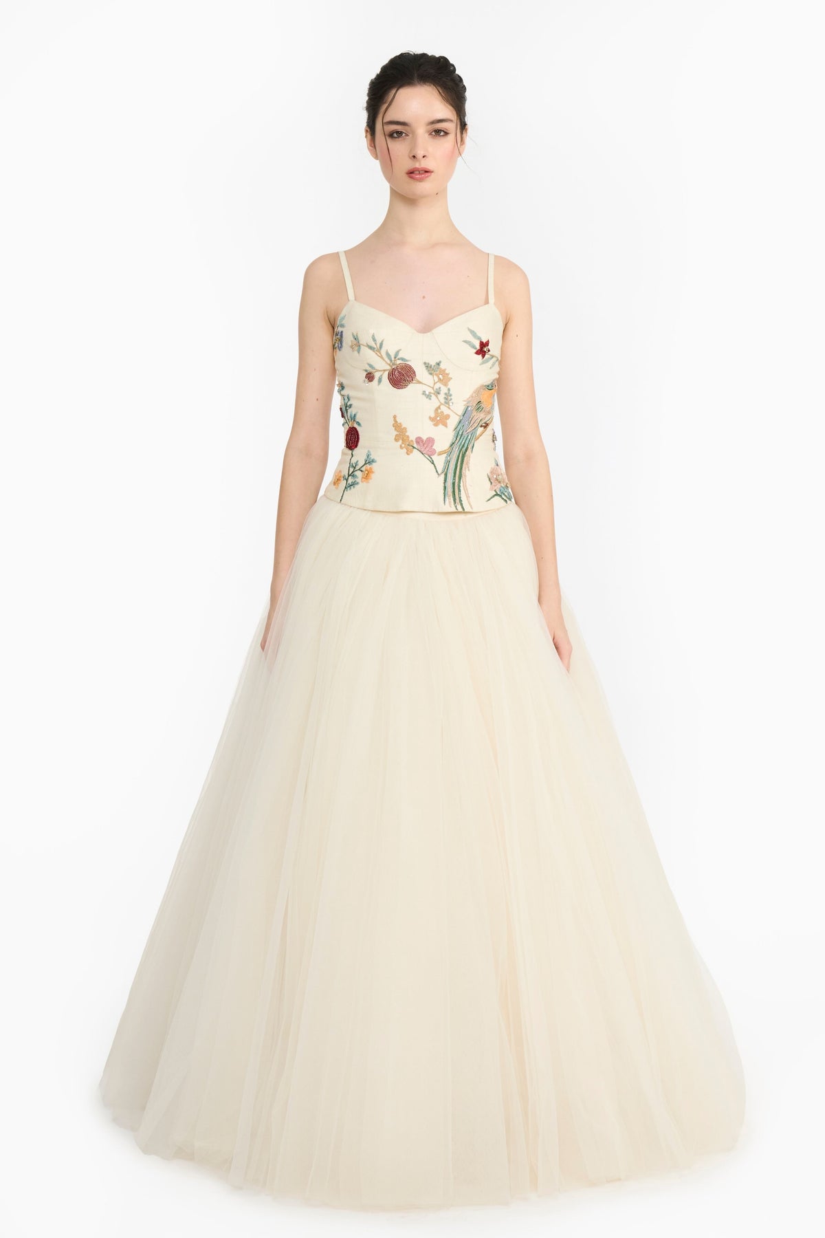 Ivory Chinoiserie Lehenga Set