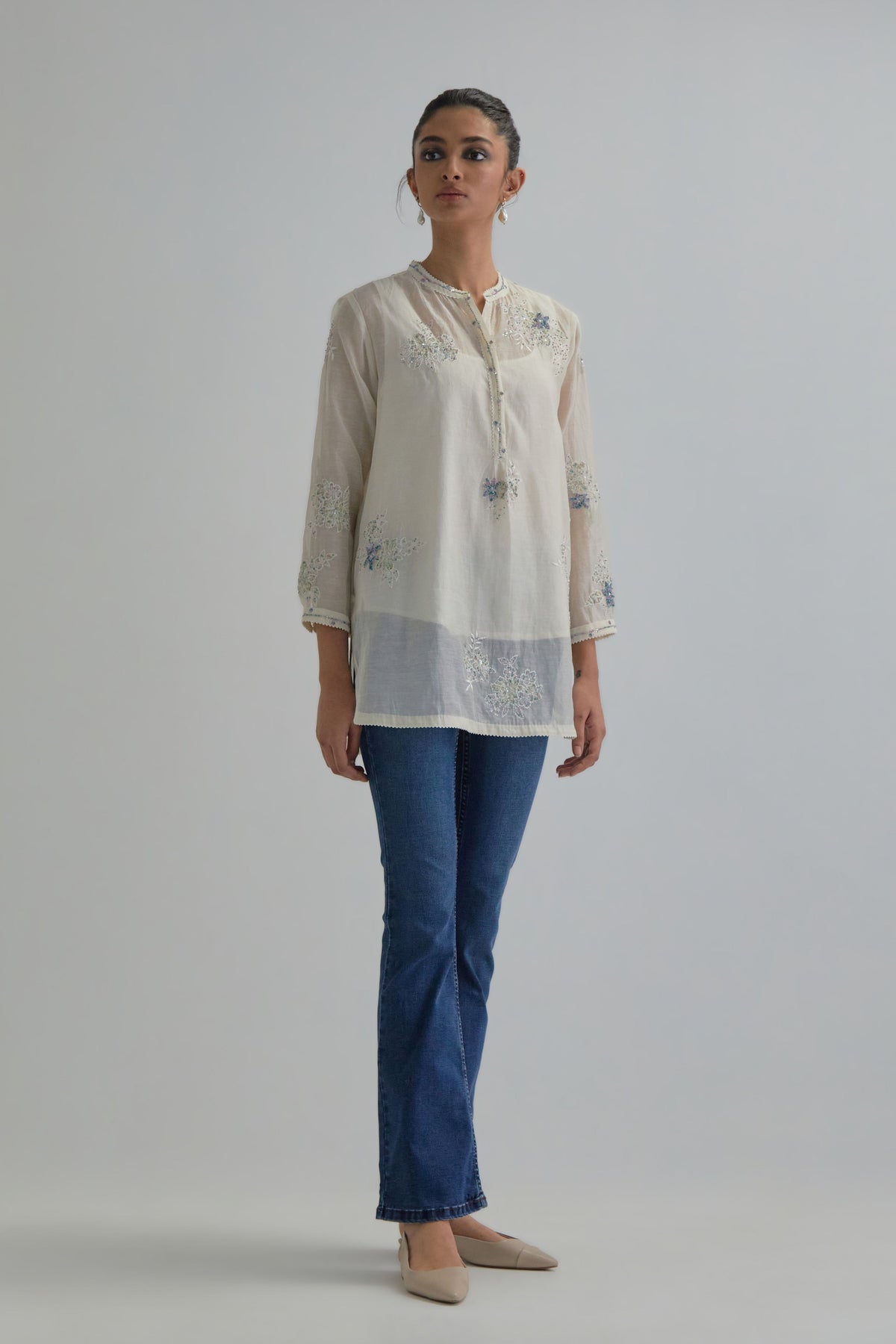 Blue Cotton Top