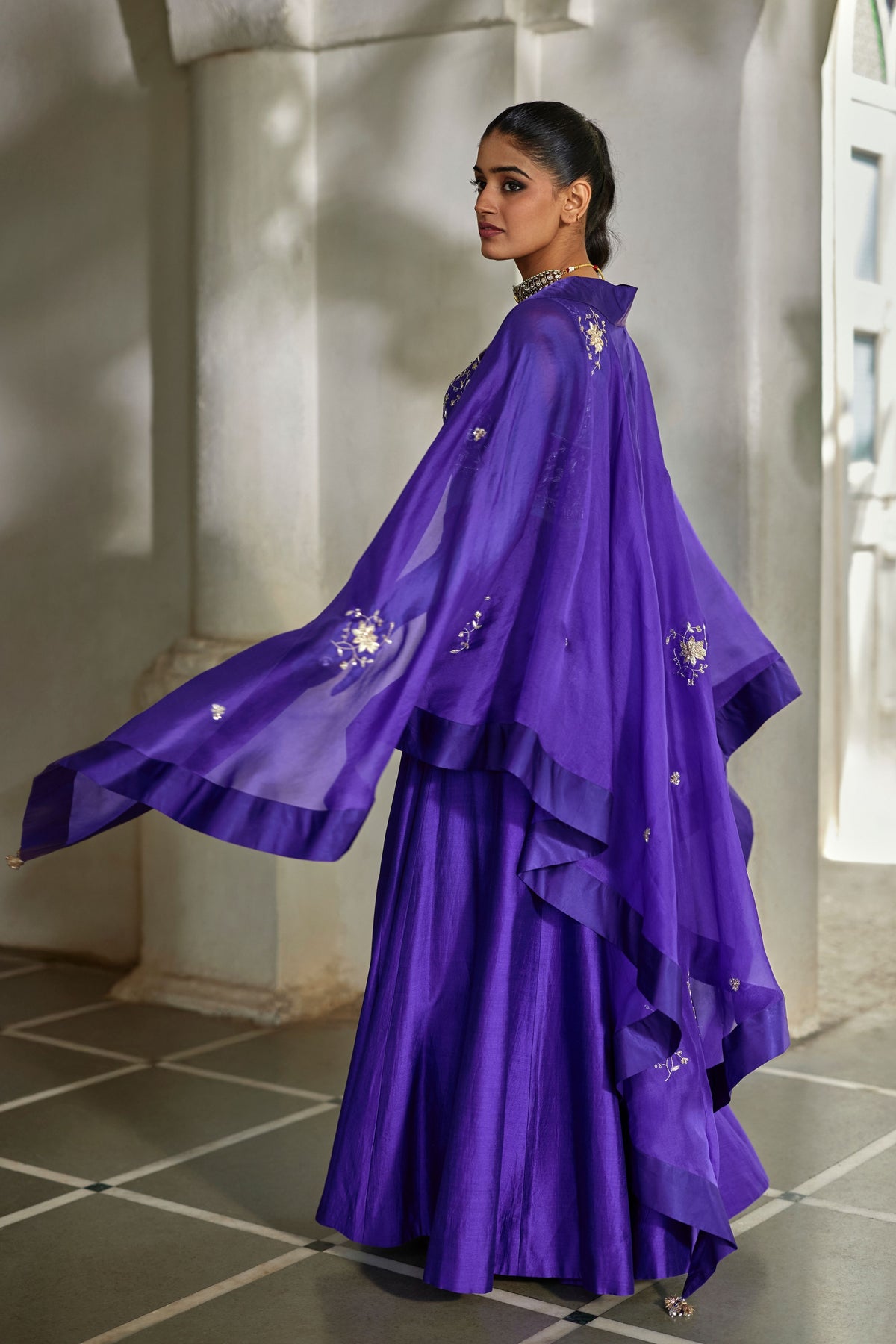 Zilu Cape Palazzo Set